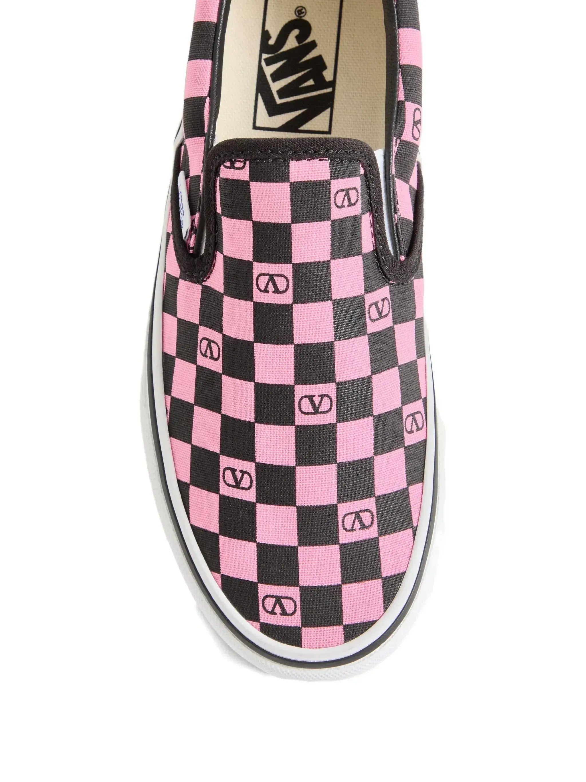 Valentino Garavani X Vans VLogo Checkerboard Slip-On Print Sneakers