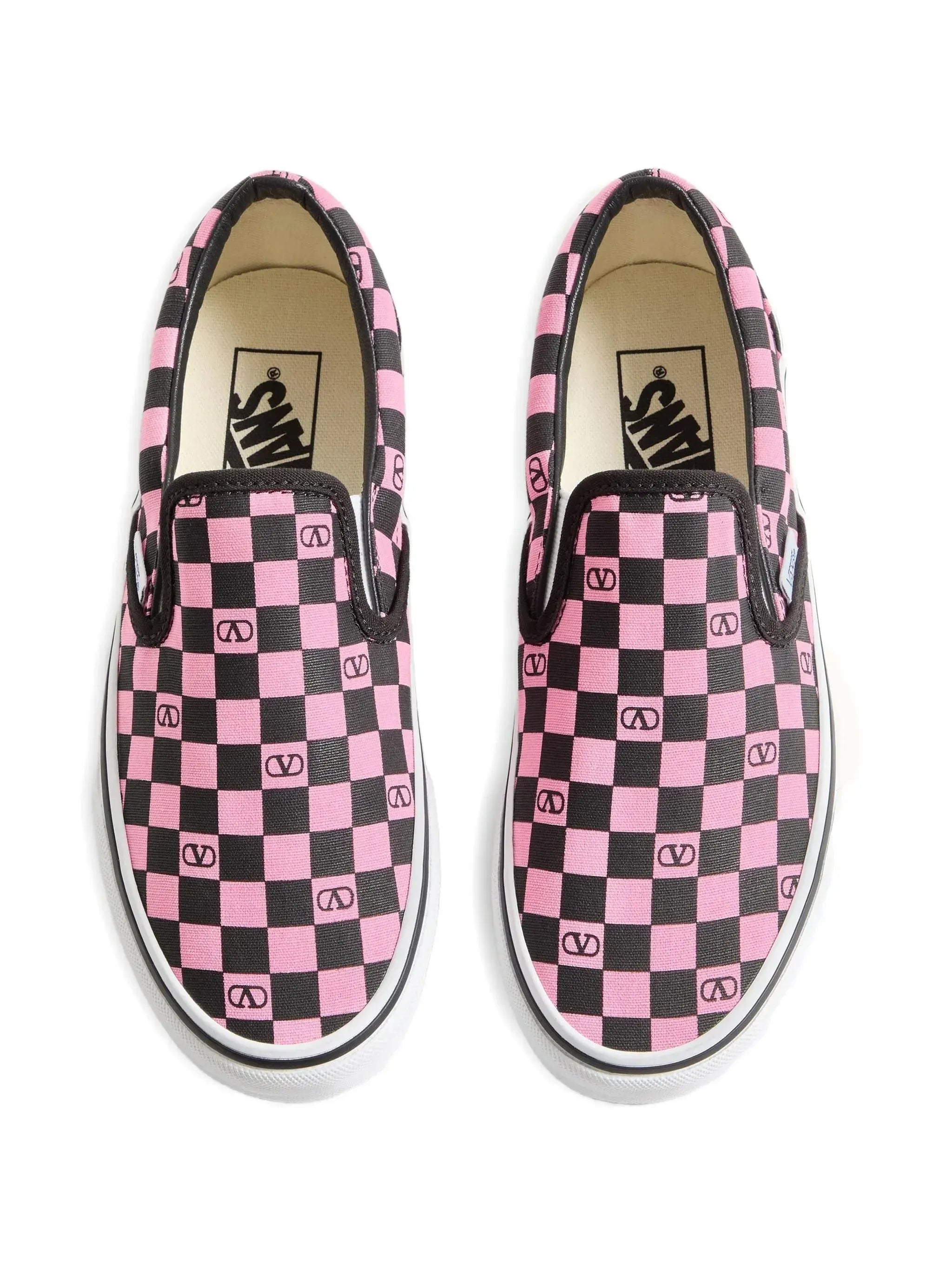 Valentino Garavani X Vans VLogo Checkerboard Slip-On Print Sneakers