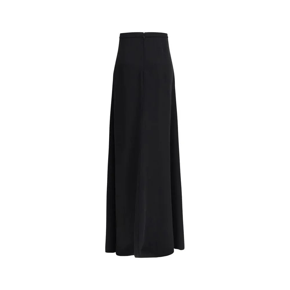 Valentino High-Waisted Flared Cady Couture Maxi Skirt
