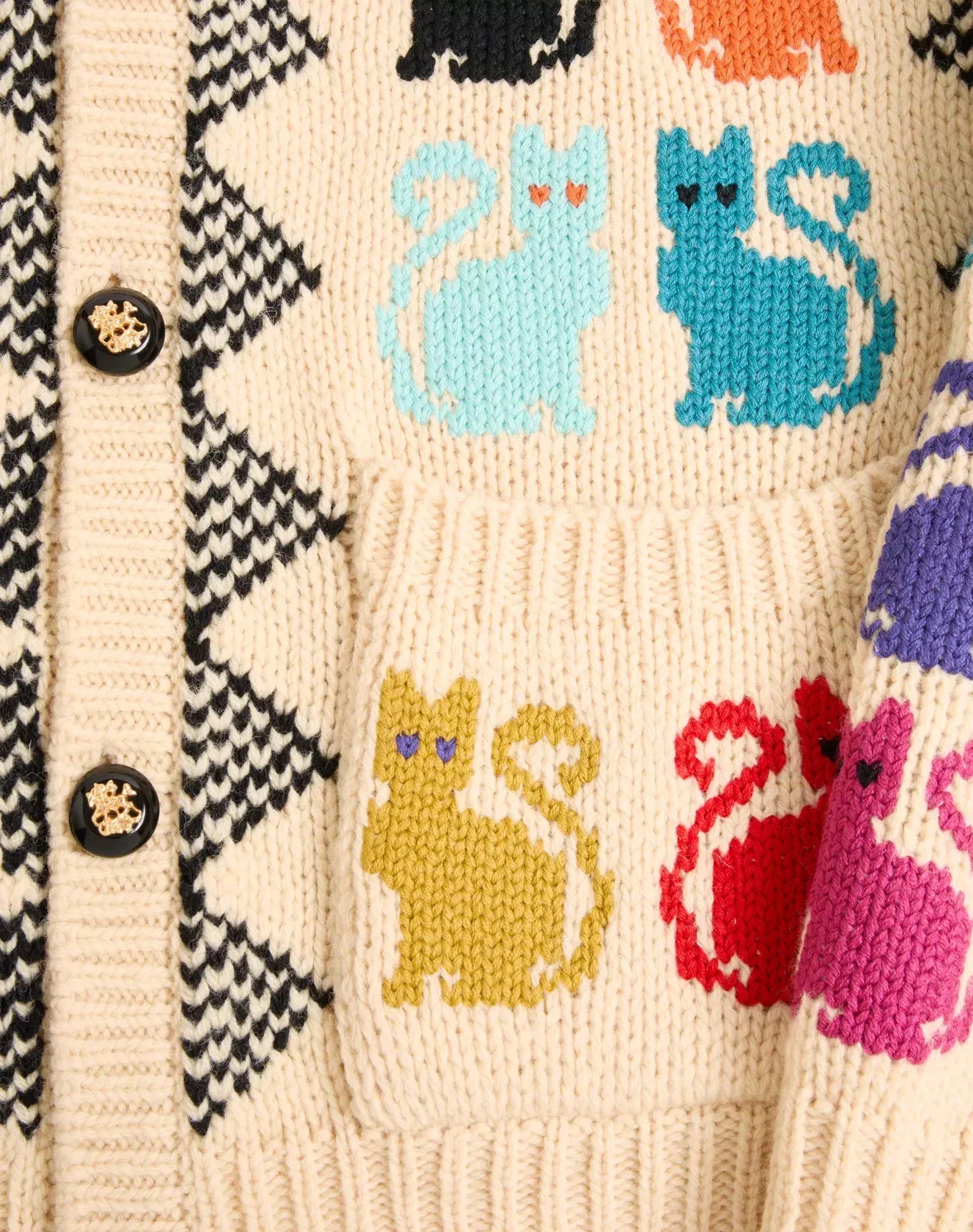 Valentino Jacquard Virgin Wool Cardigan