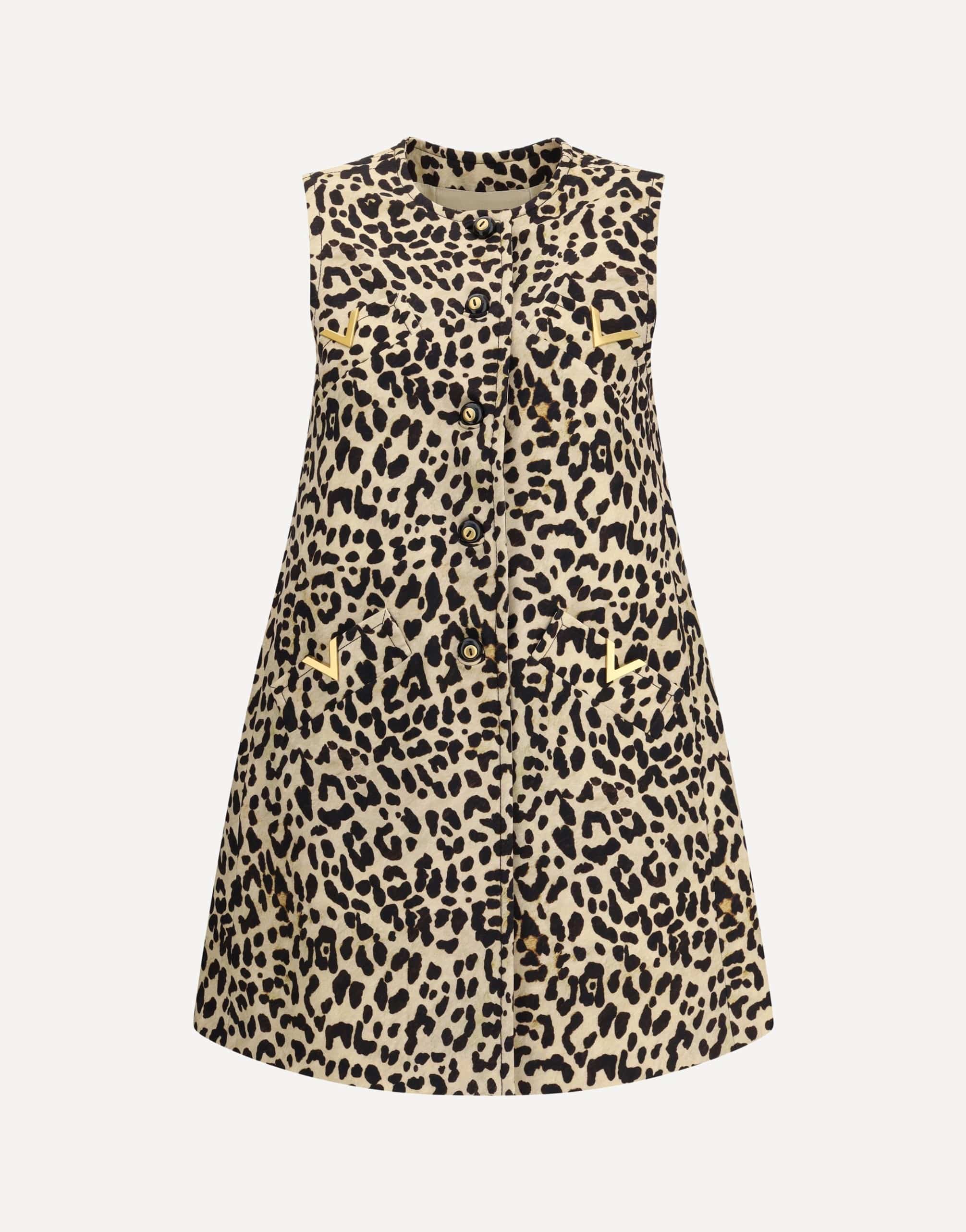 Valentino Leopard-Print Mini Dress