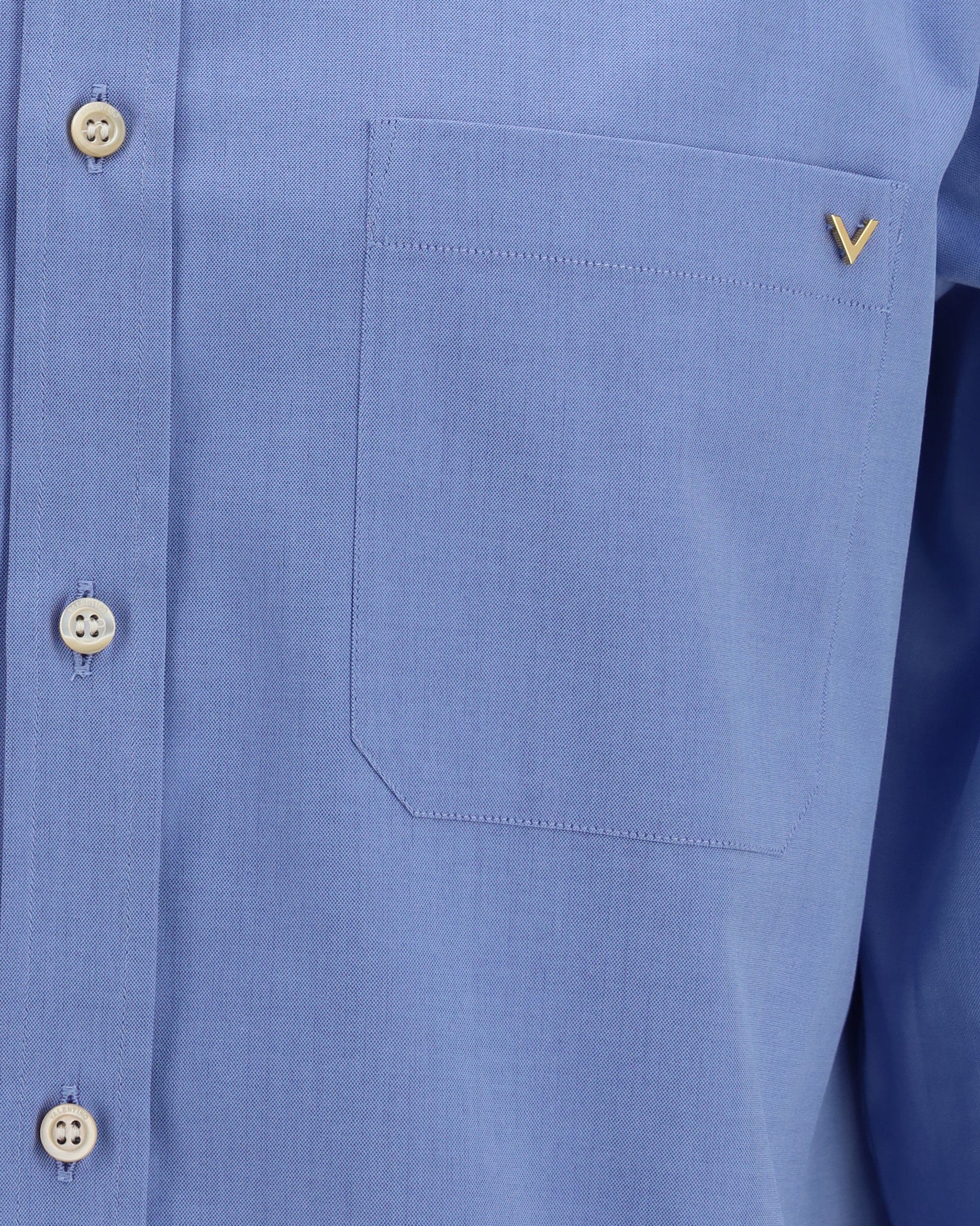 Valentino Lightweight Cotton Shirt With Vgold