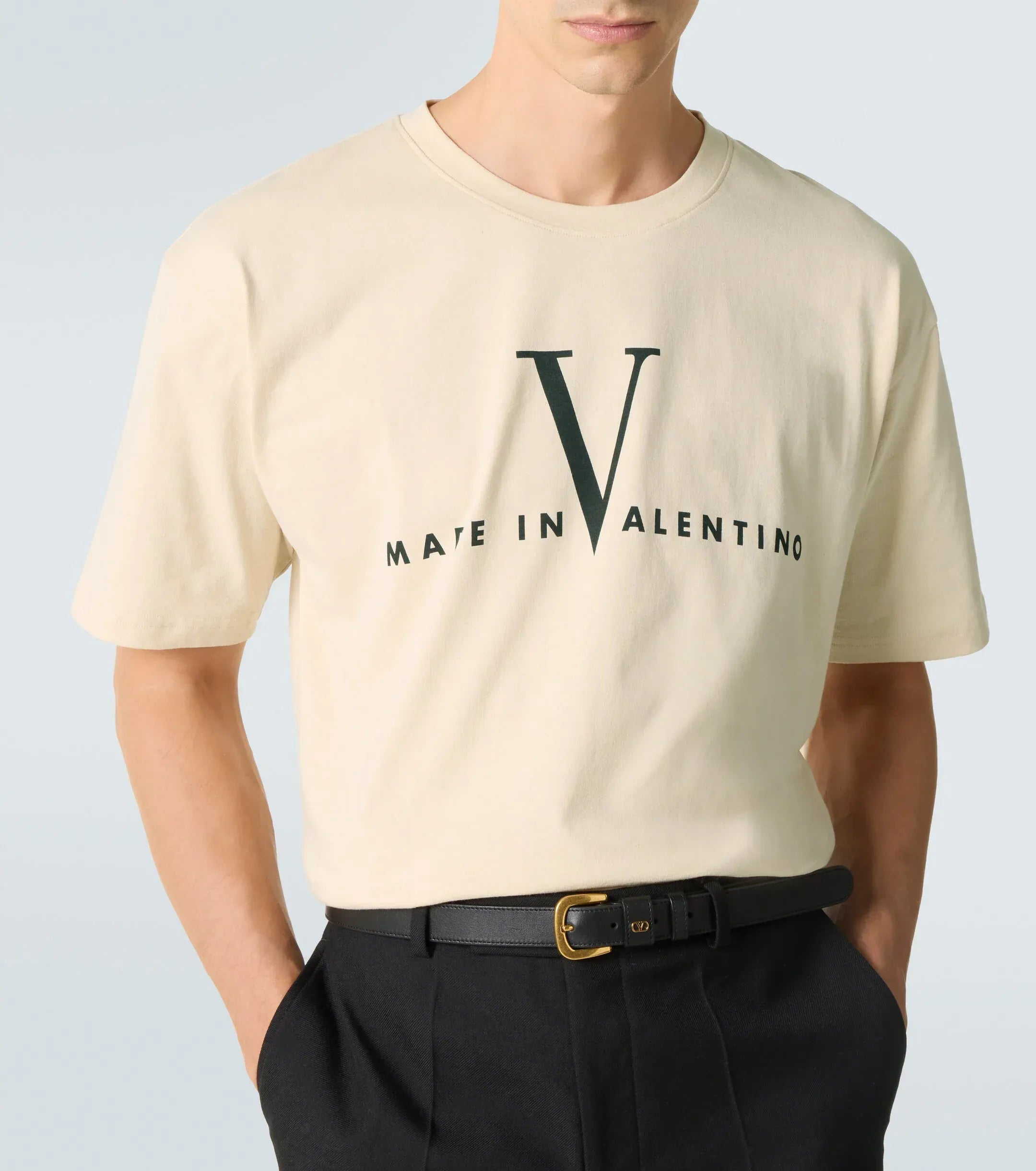 Valentino Logo Cotton Jersey T-shirt