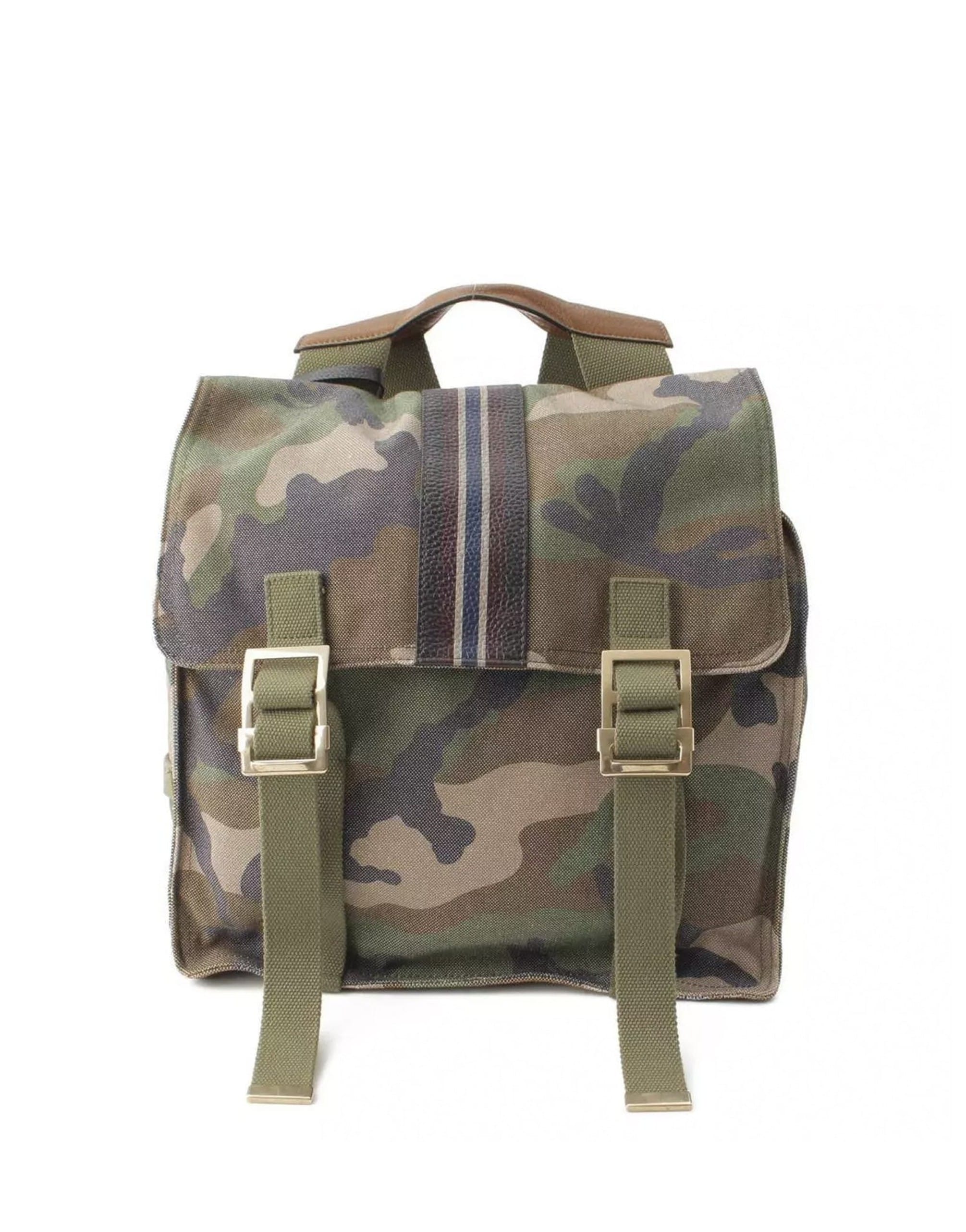 Valentino Military Canvas Backpack