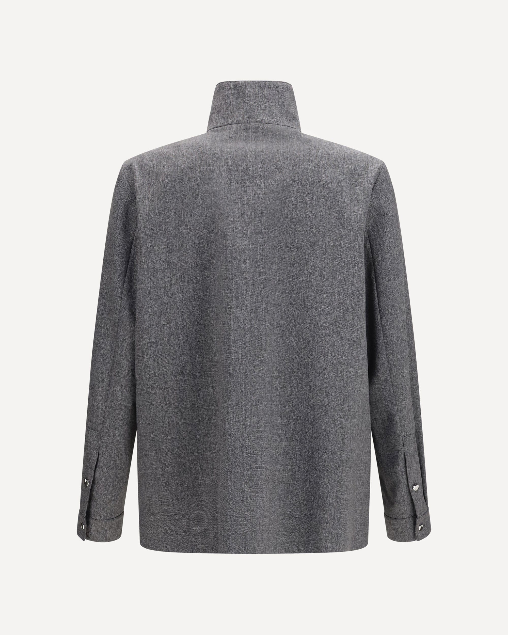 Mouliné Wool Shirt Jacket - alternate view
