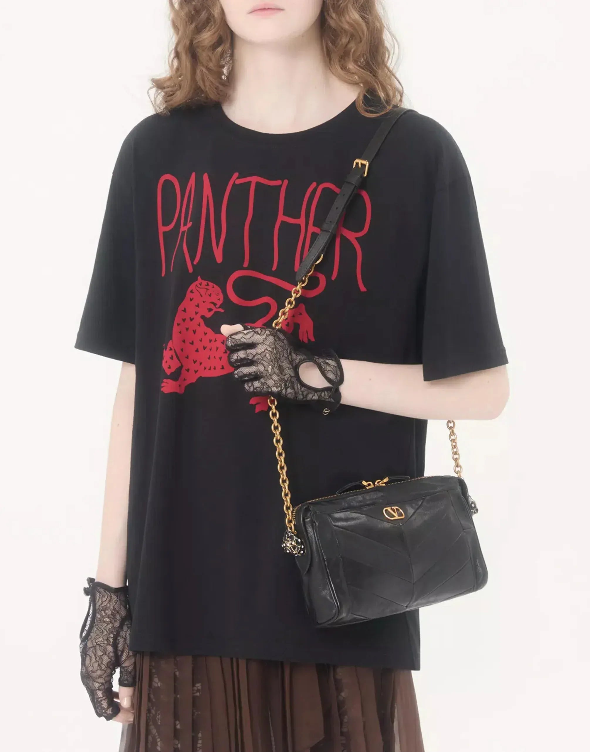 Valentino Panther Graphic Printed T-Shirt