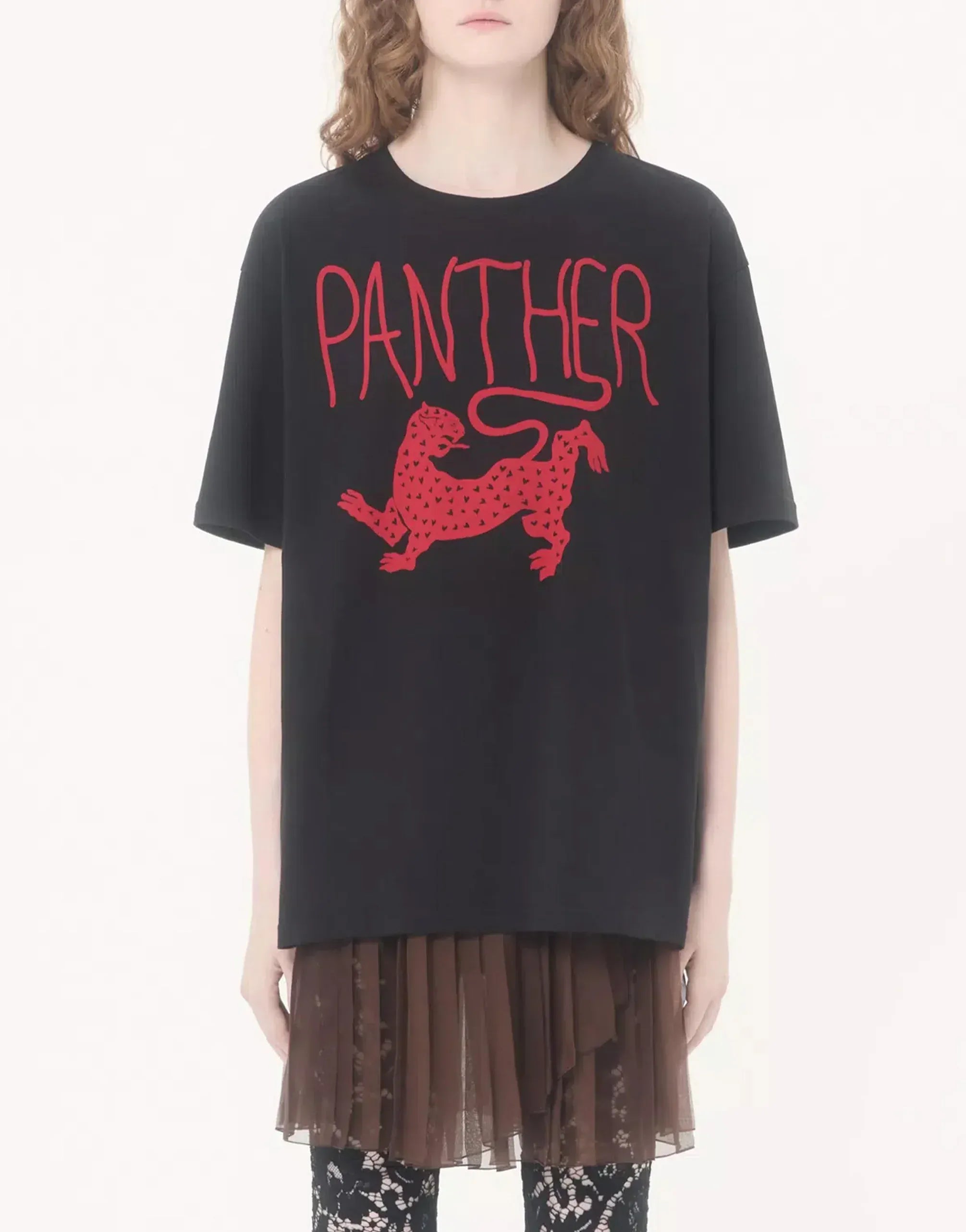 Valentino Panther Graphic Printed T-Shirt