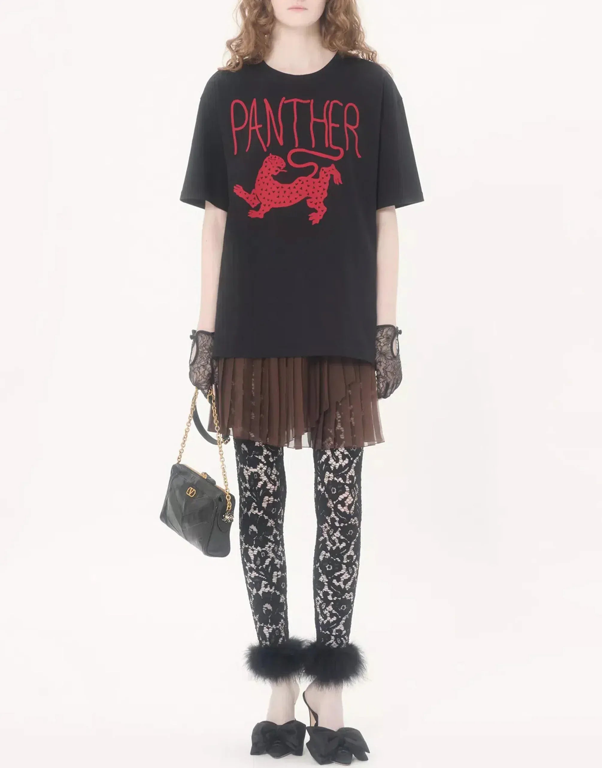 Valentino Panther Graphic Printed T-Shirt