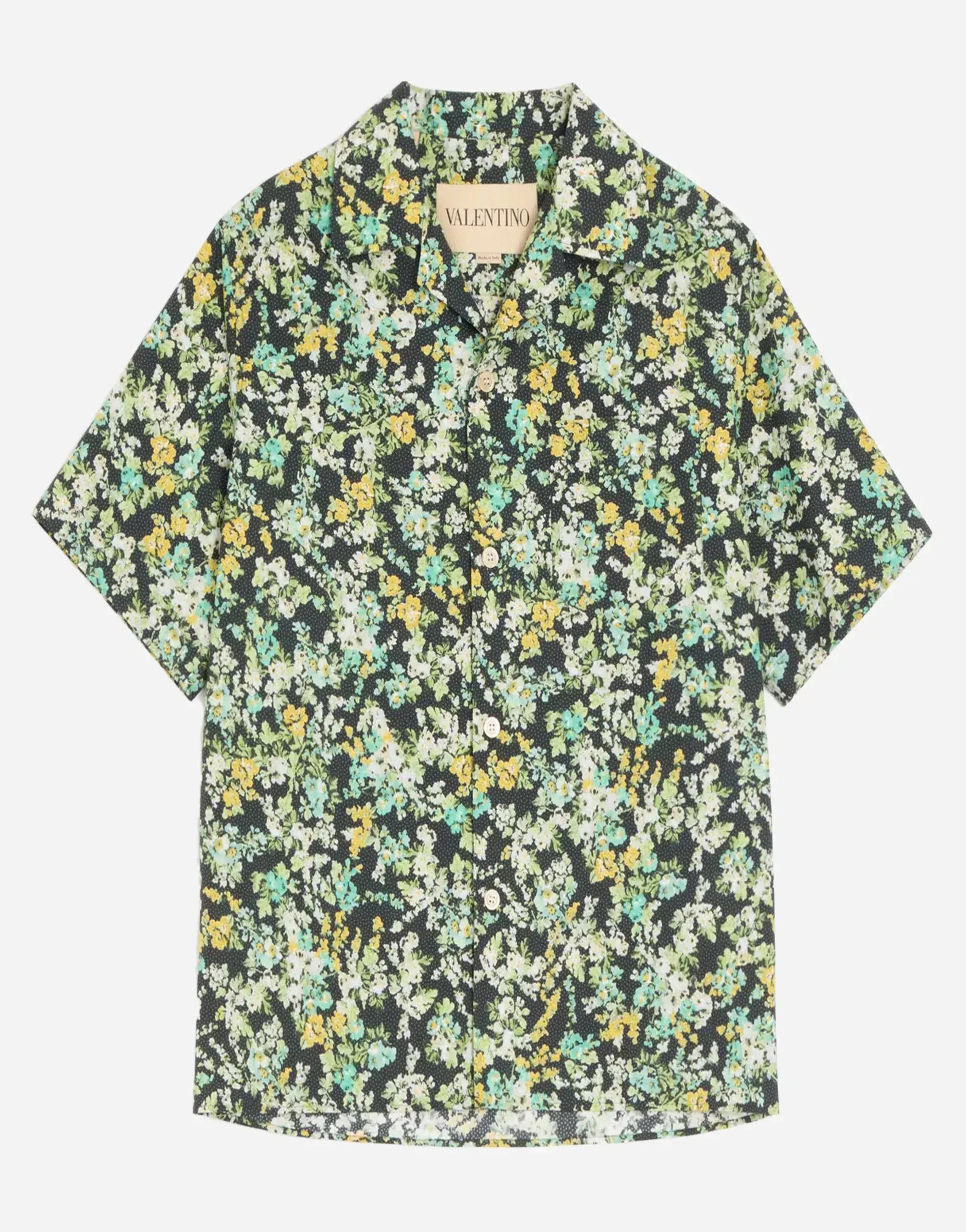 Valentino Bowling Papier Floral Print Shirt