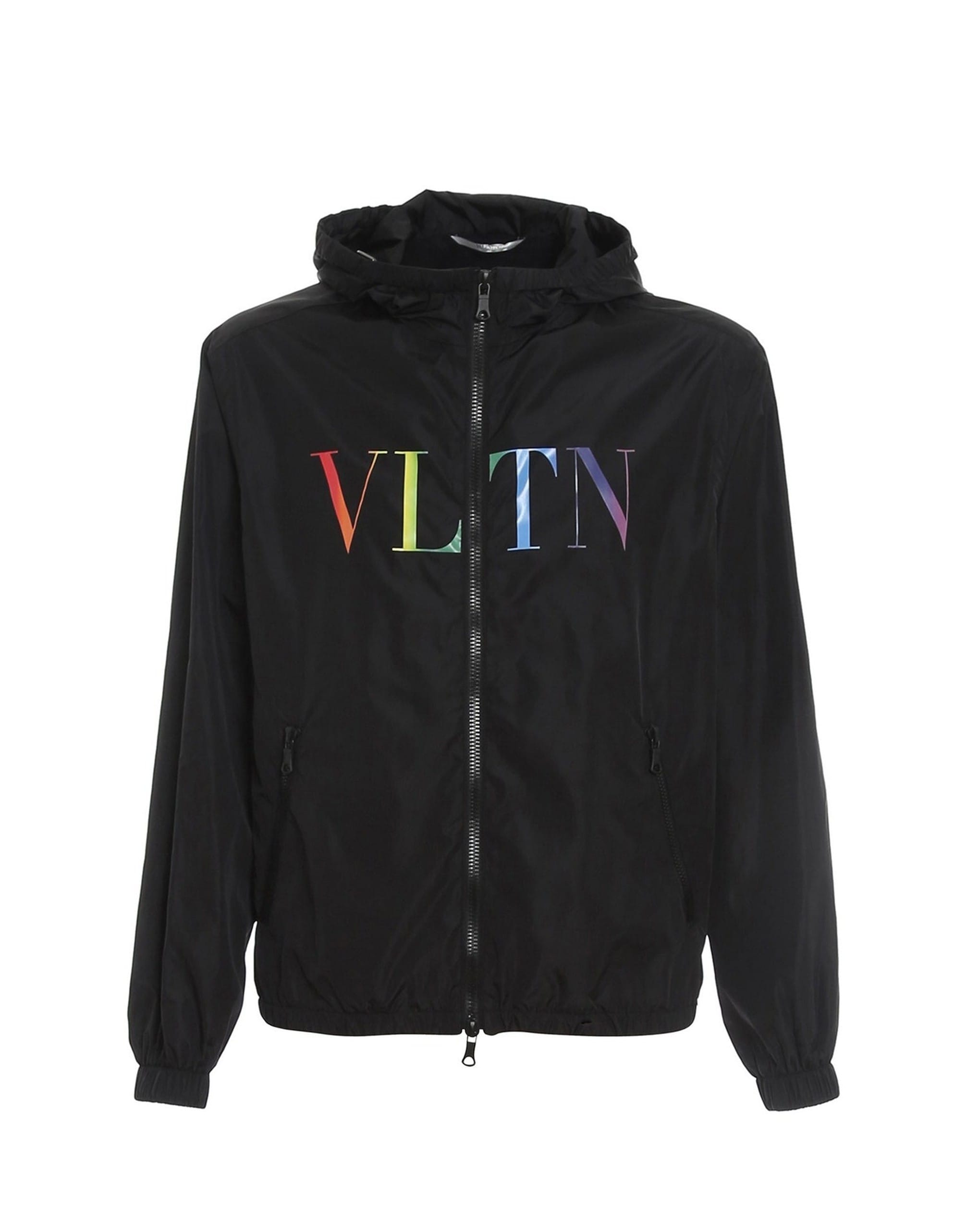 Valentino Rainbow Logo Hooded Jacket
