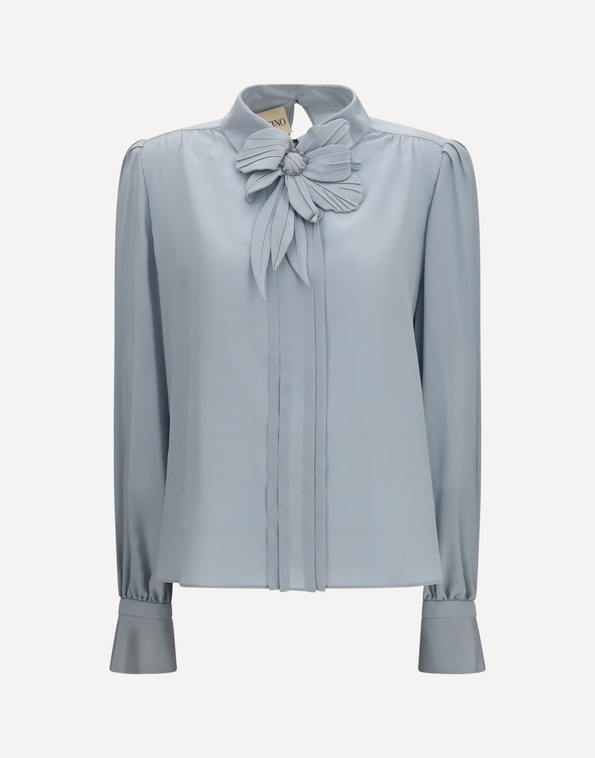 Valentino Valentino Silk Crepe De Chine Flower Blouse
