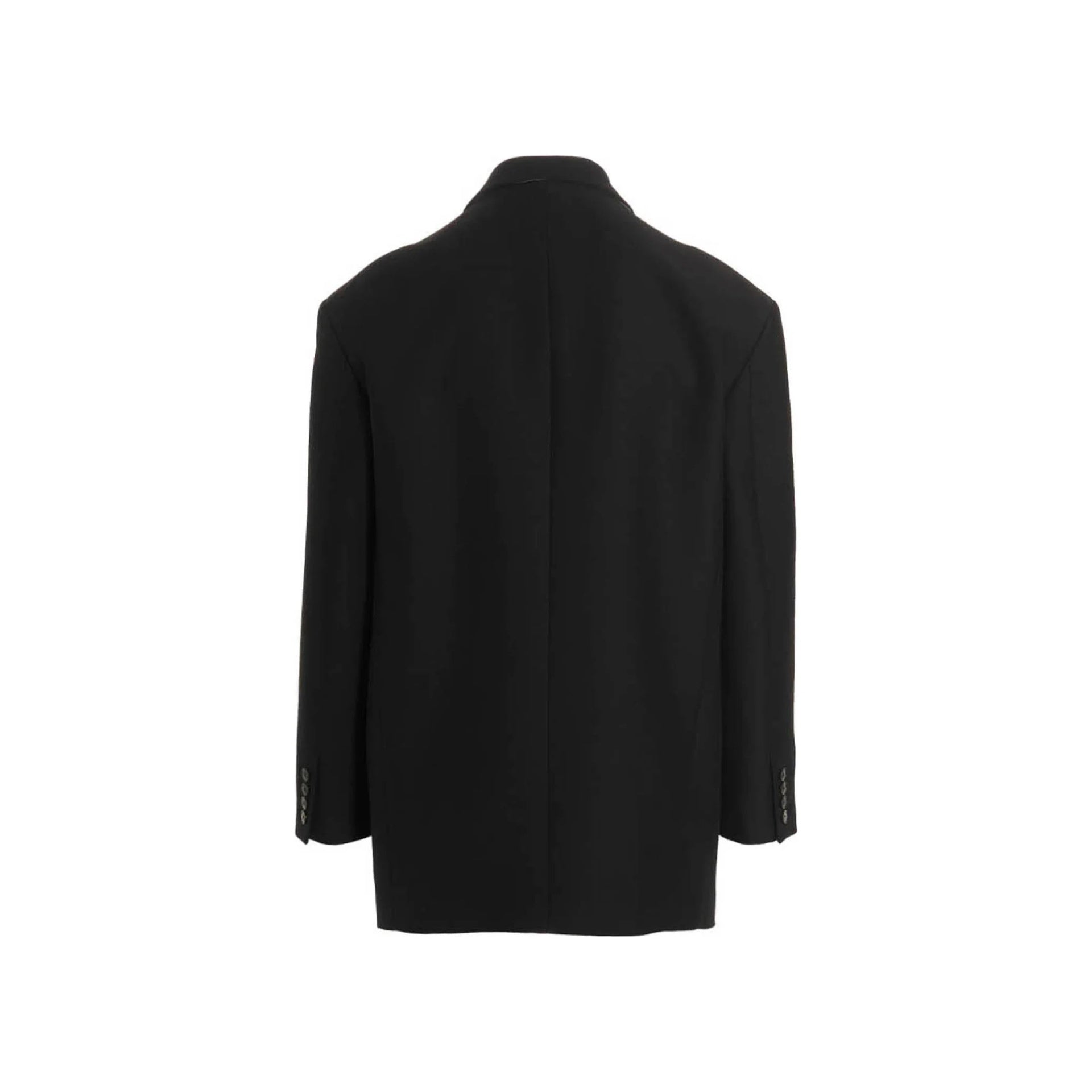 Valentino Silk Virgin Wool Double Breasted Blazer - alternate view