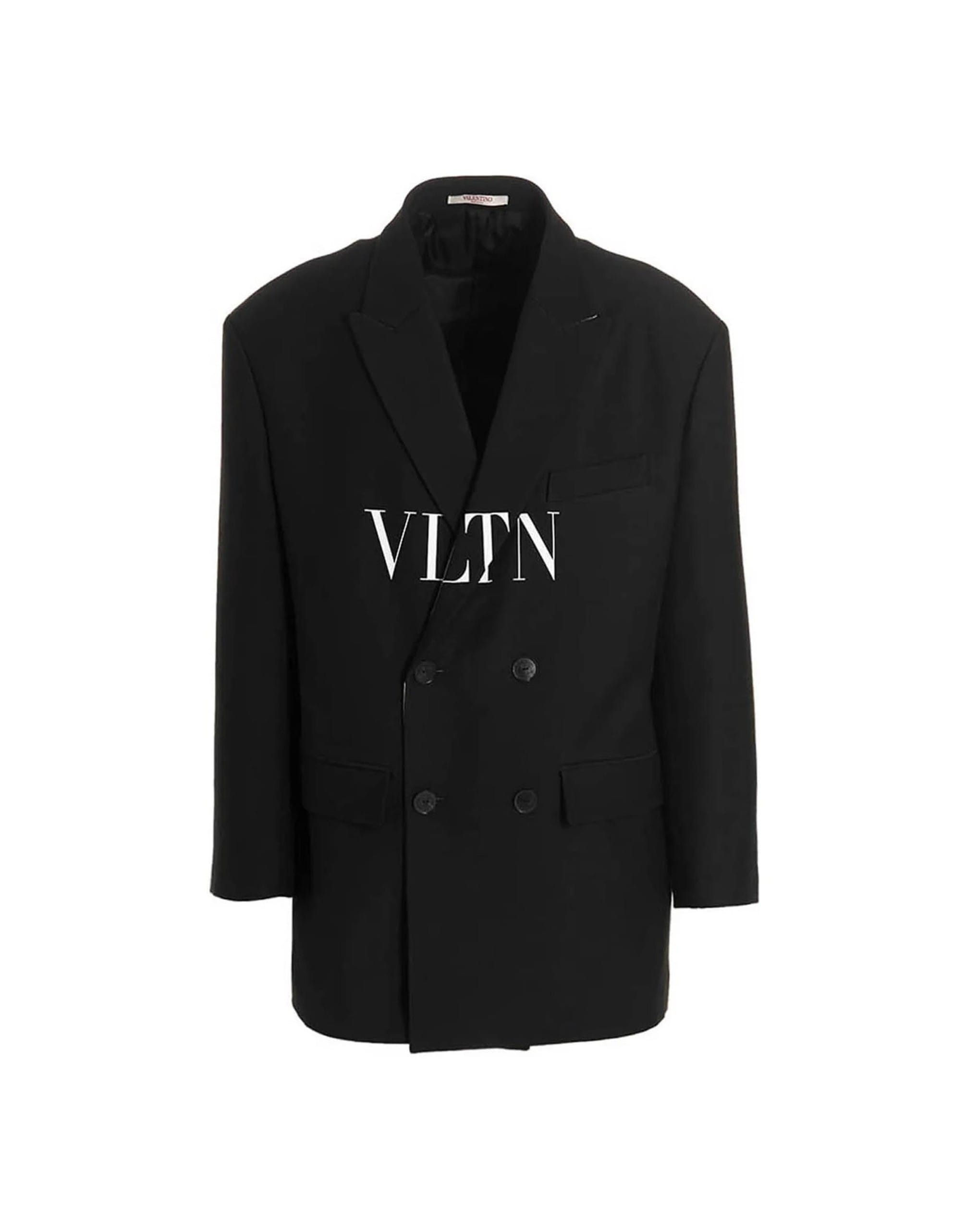 Valentino Silk Virgin Wool Double Breasted Blazer