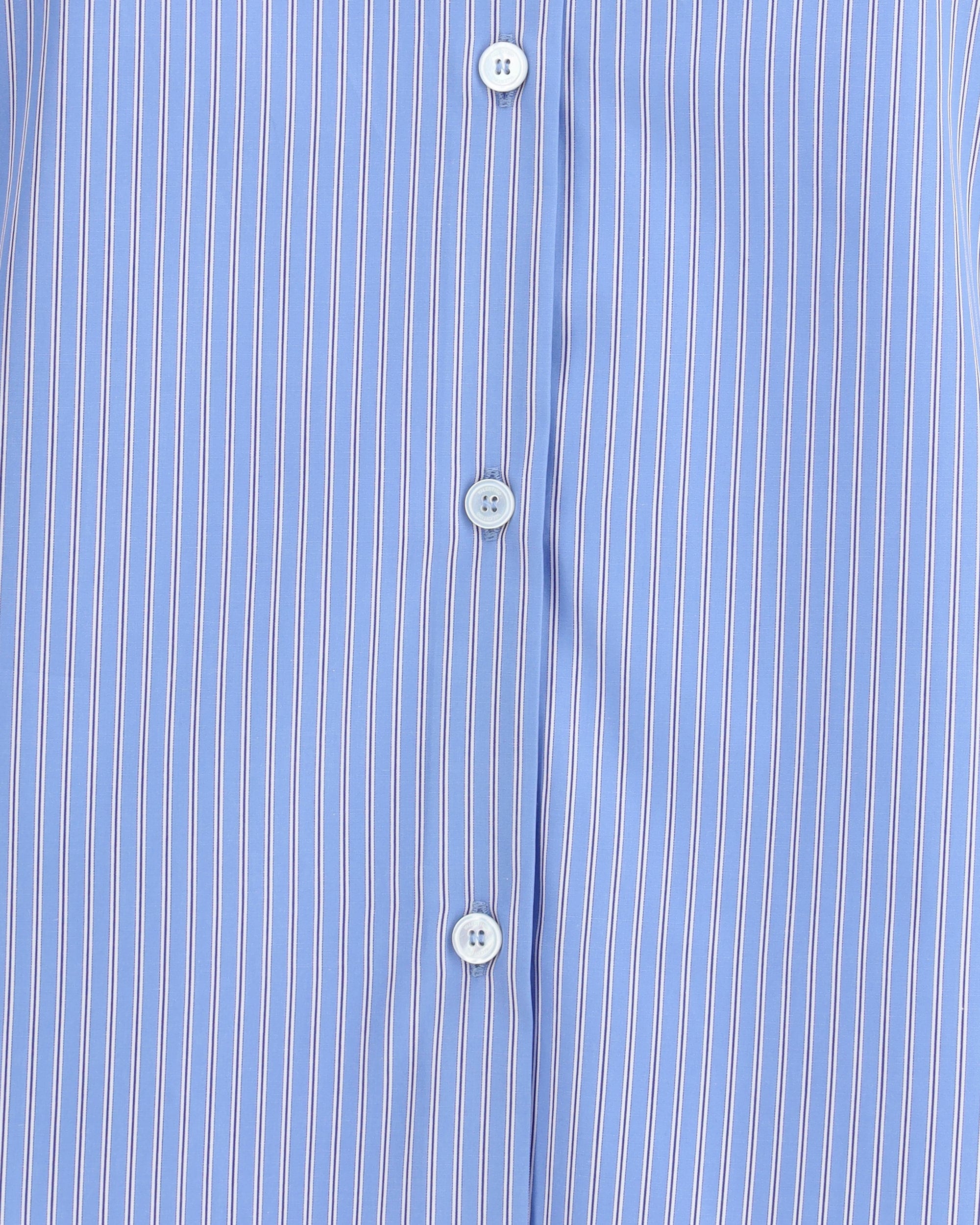 Valentino Striped Shirt With Ruffle Details