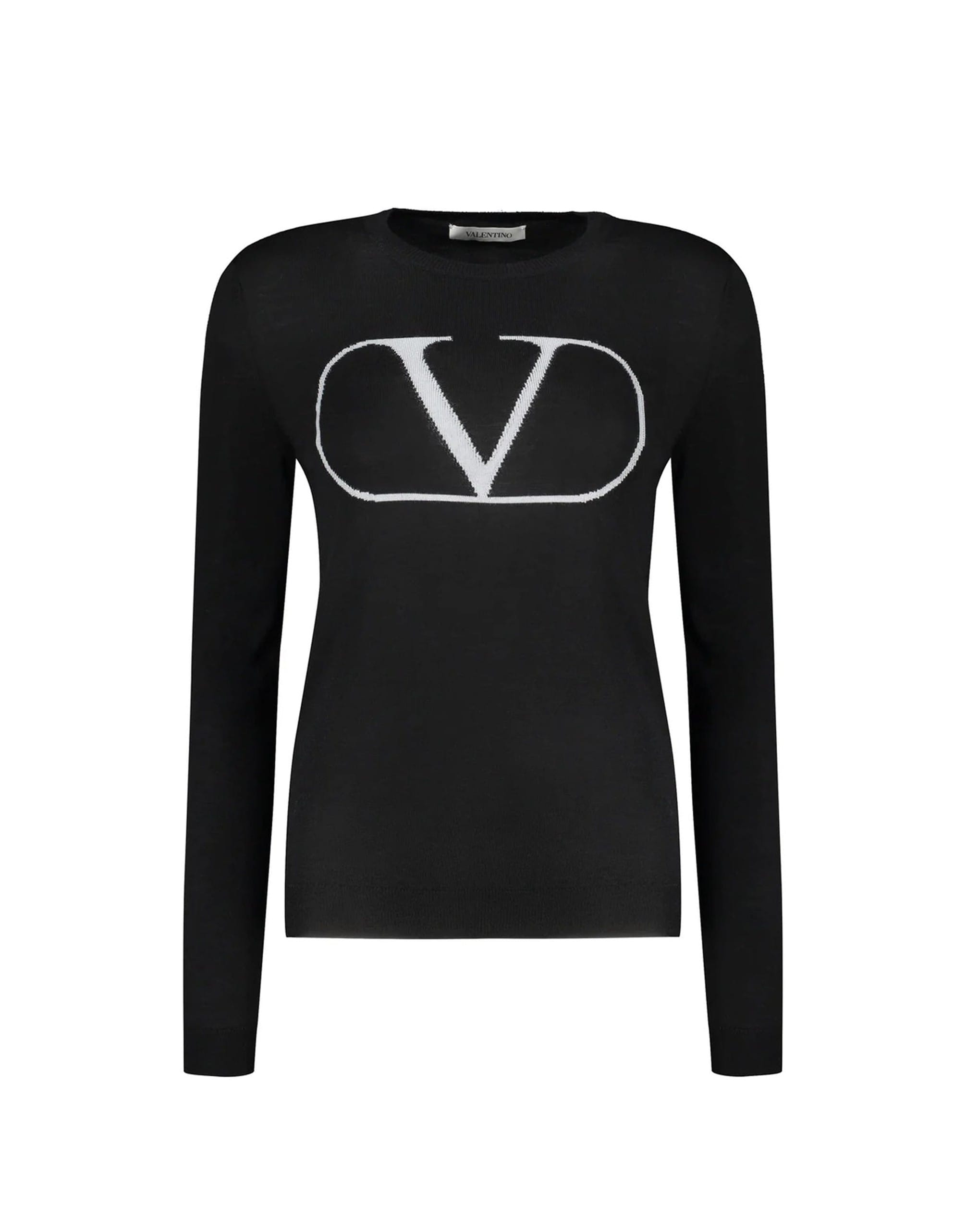 Valentino Virgin Wool Long-Sleeve Sweater