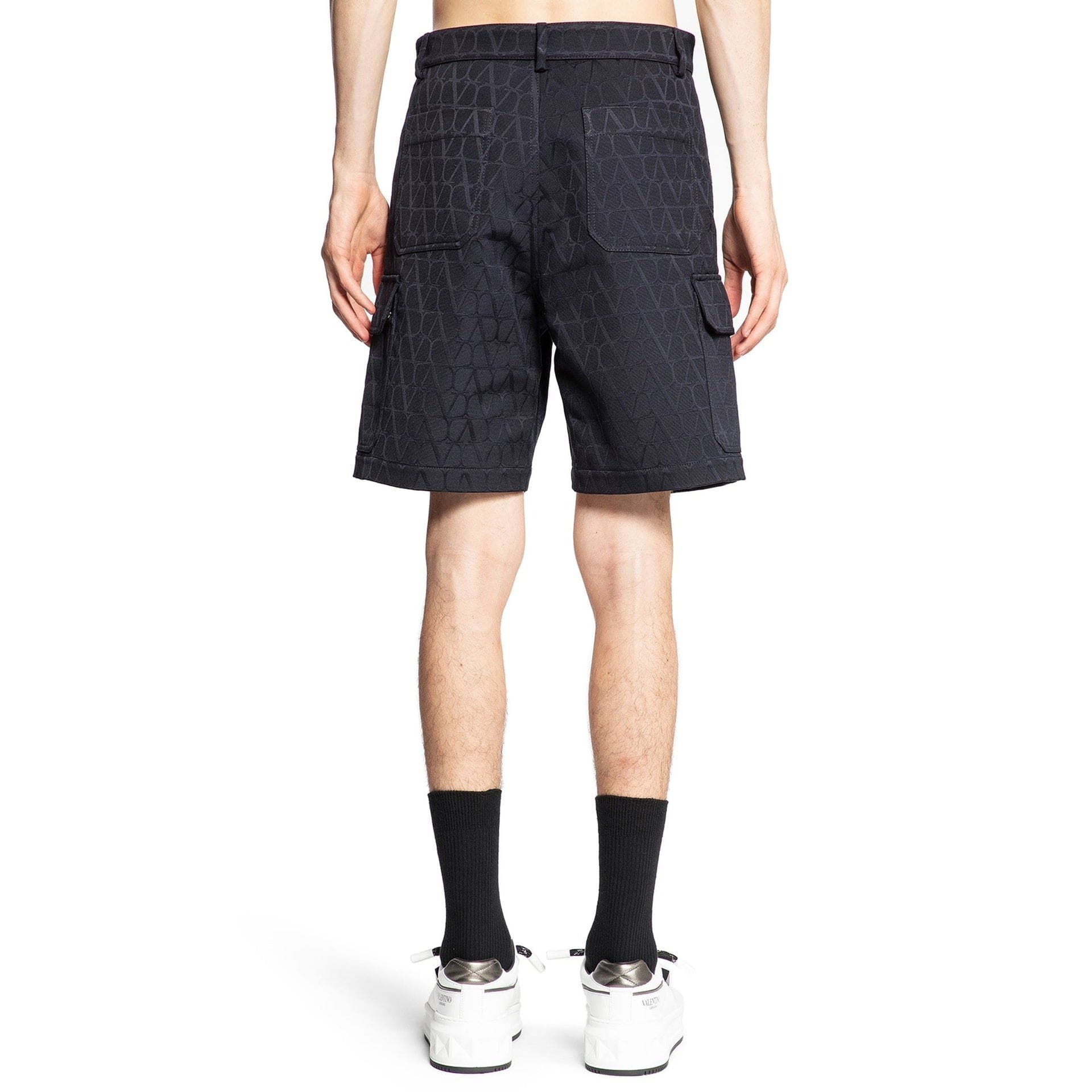 Valentino Vlogo Jacquard Cargo Shorts