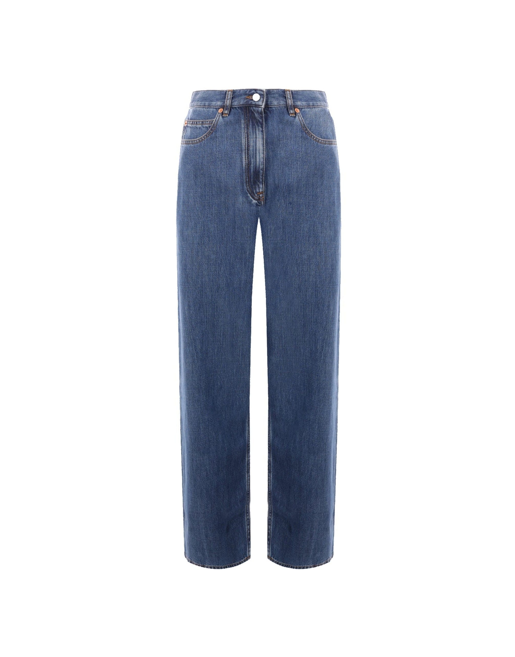 Valentino Wide Leg Denim Jeans