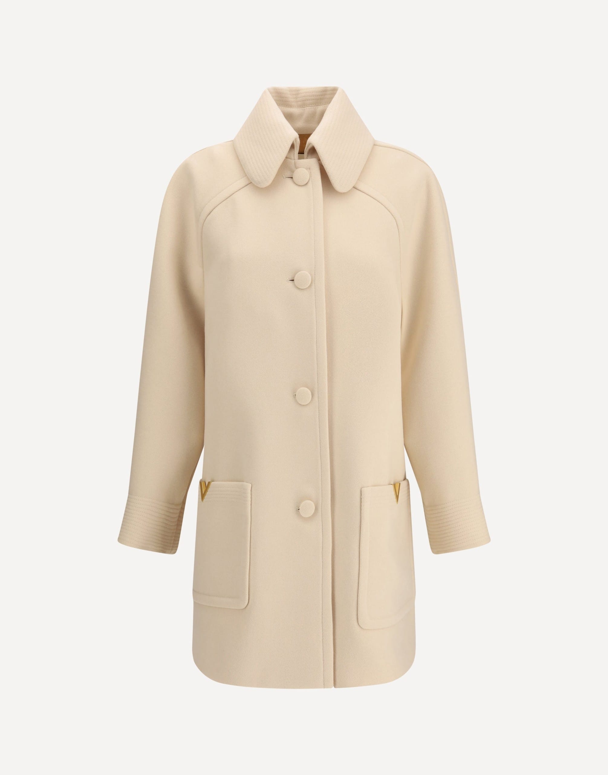 Valentino Wool Drap Caban Coat