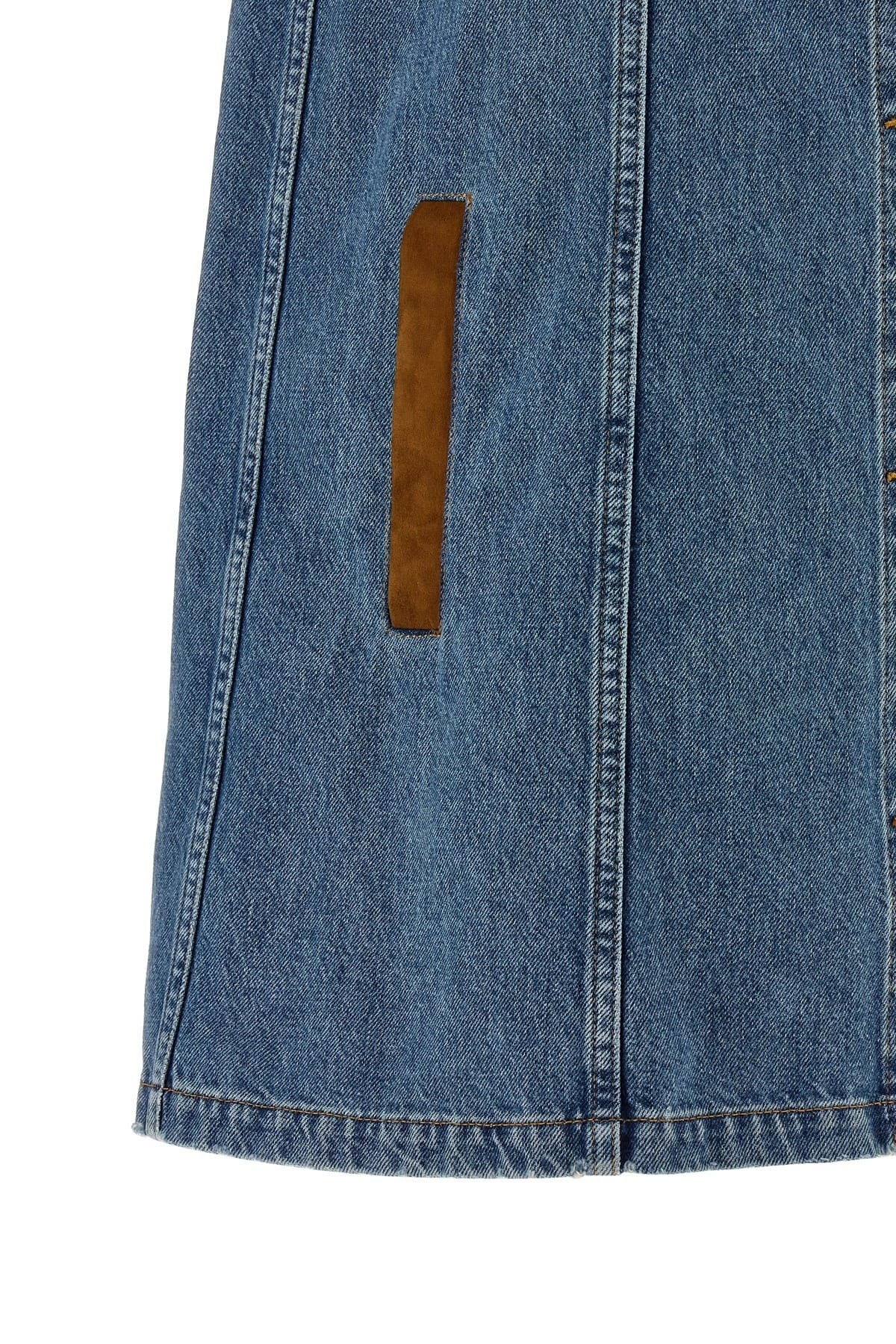 Versace Versace A-Line Denim Mini Dress