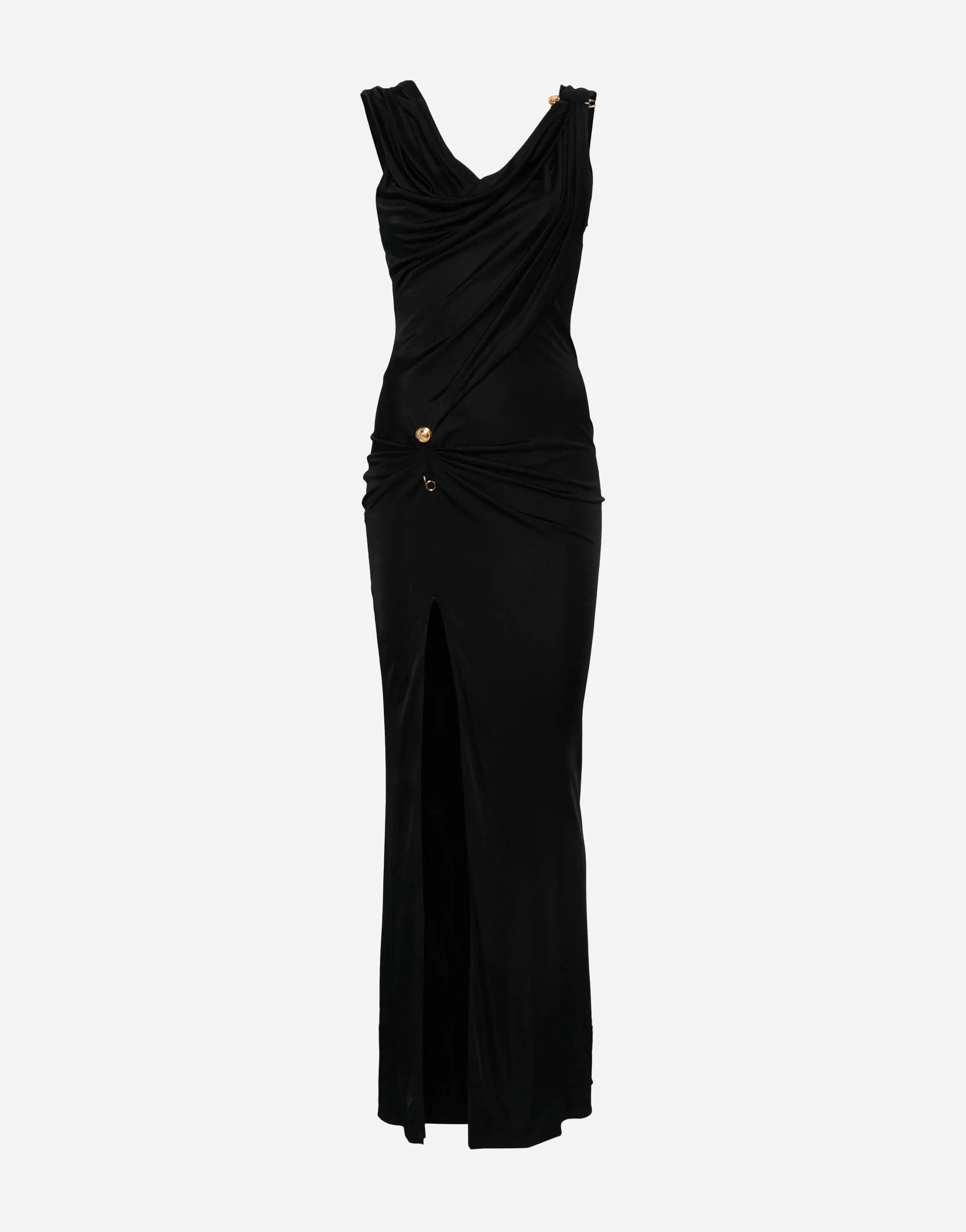 Versace Asymmetric Neck Dress
