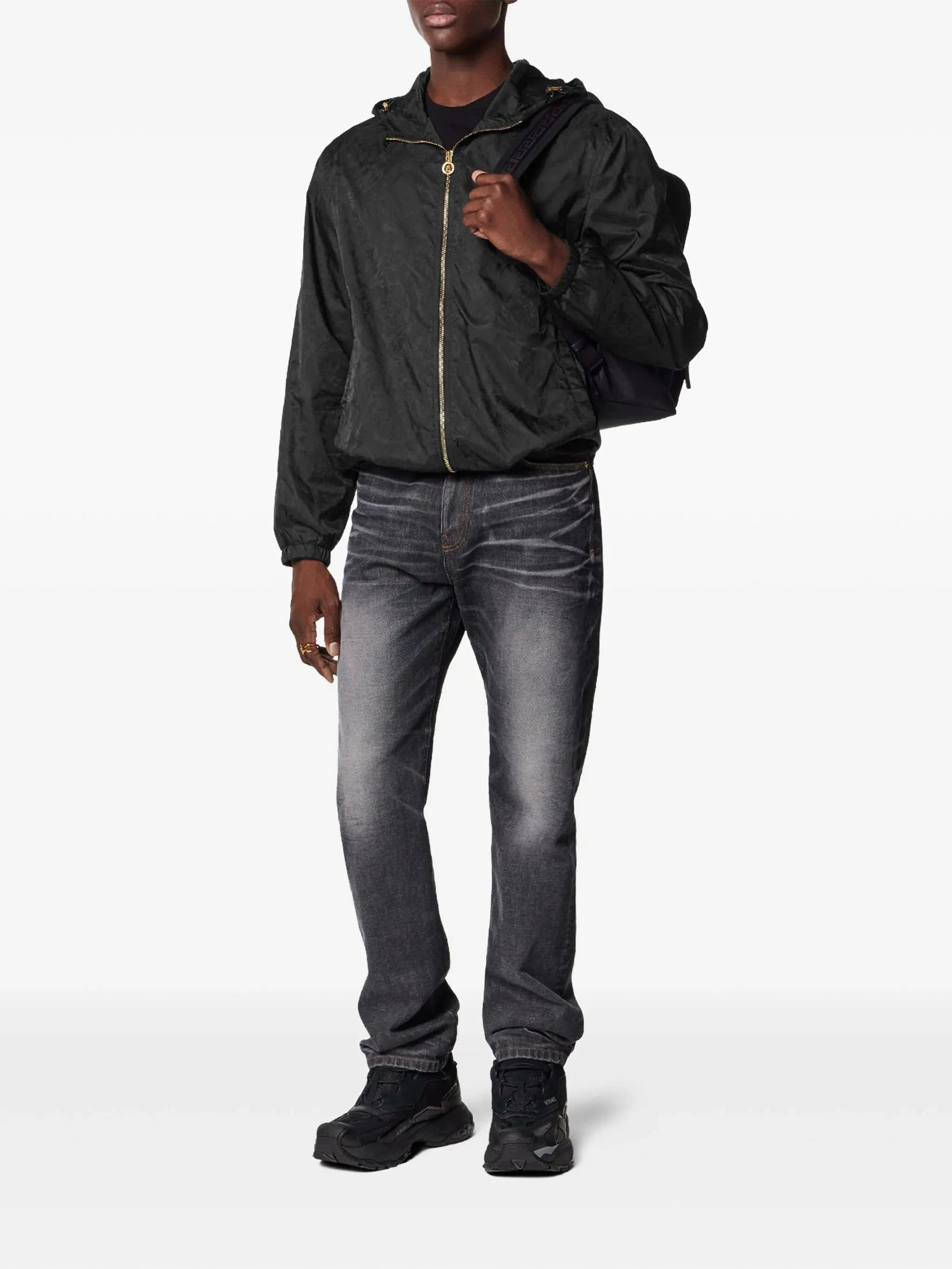 Versace Barocco Jacquard Windbreaker Jacket