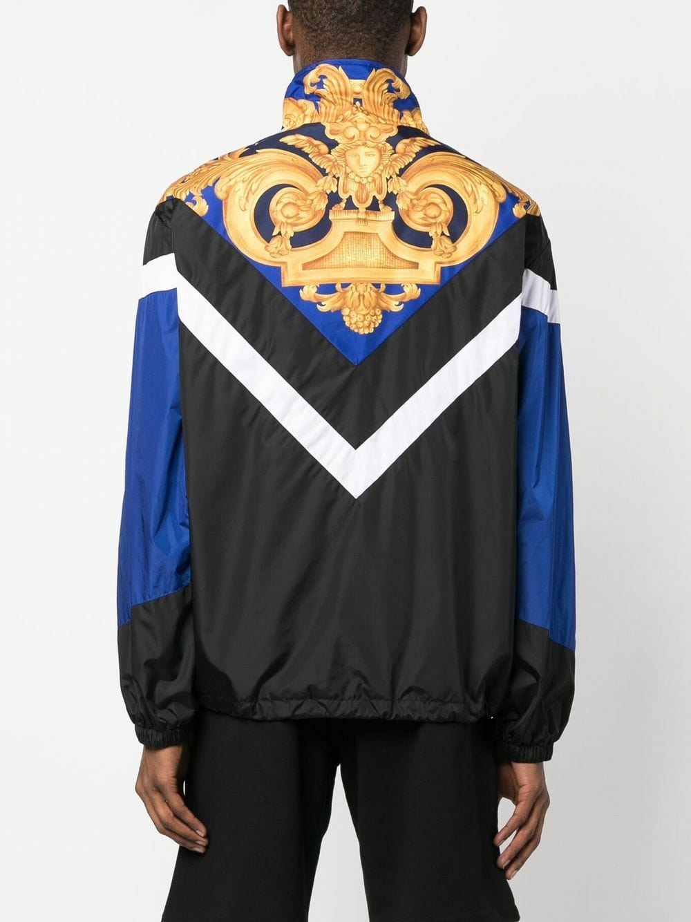Versace Barocco Print Nylon Blouson Jacket