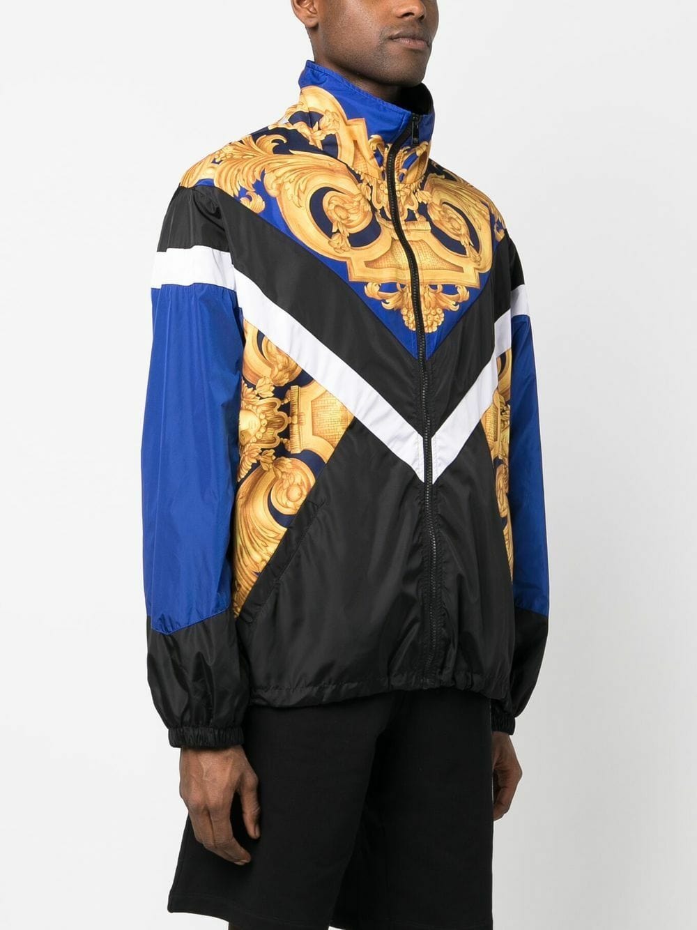 Versace Barocco Print Nylon Blouson Jacket