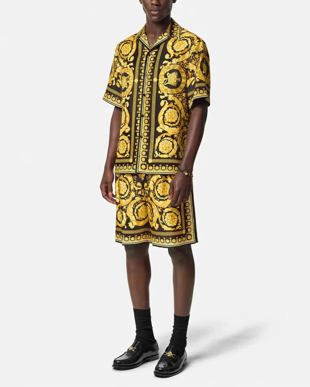 Versace Barocco Silk Shorts