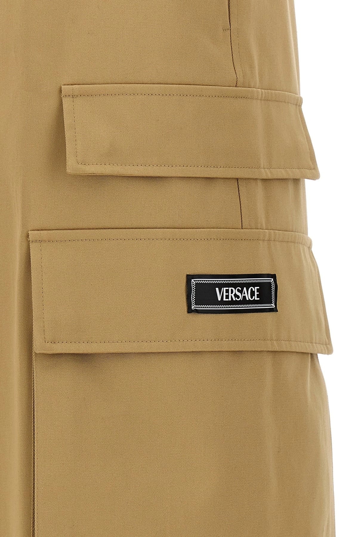 Versace Versace Beige Cotton Cargo Pants