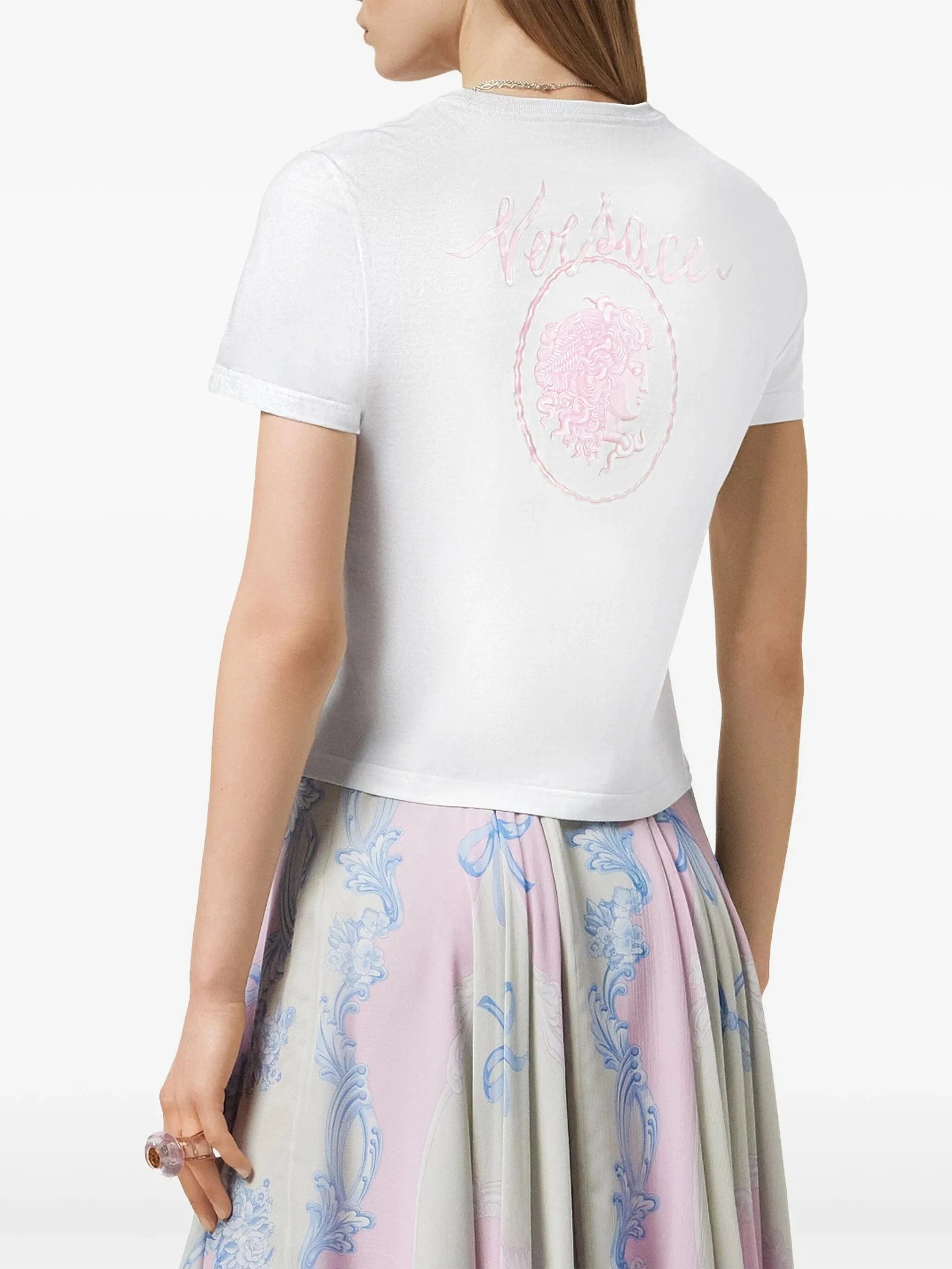Versace Cameo Logo-Print T-Shirt