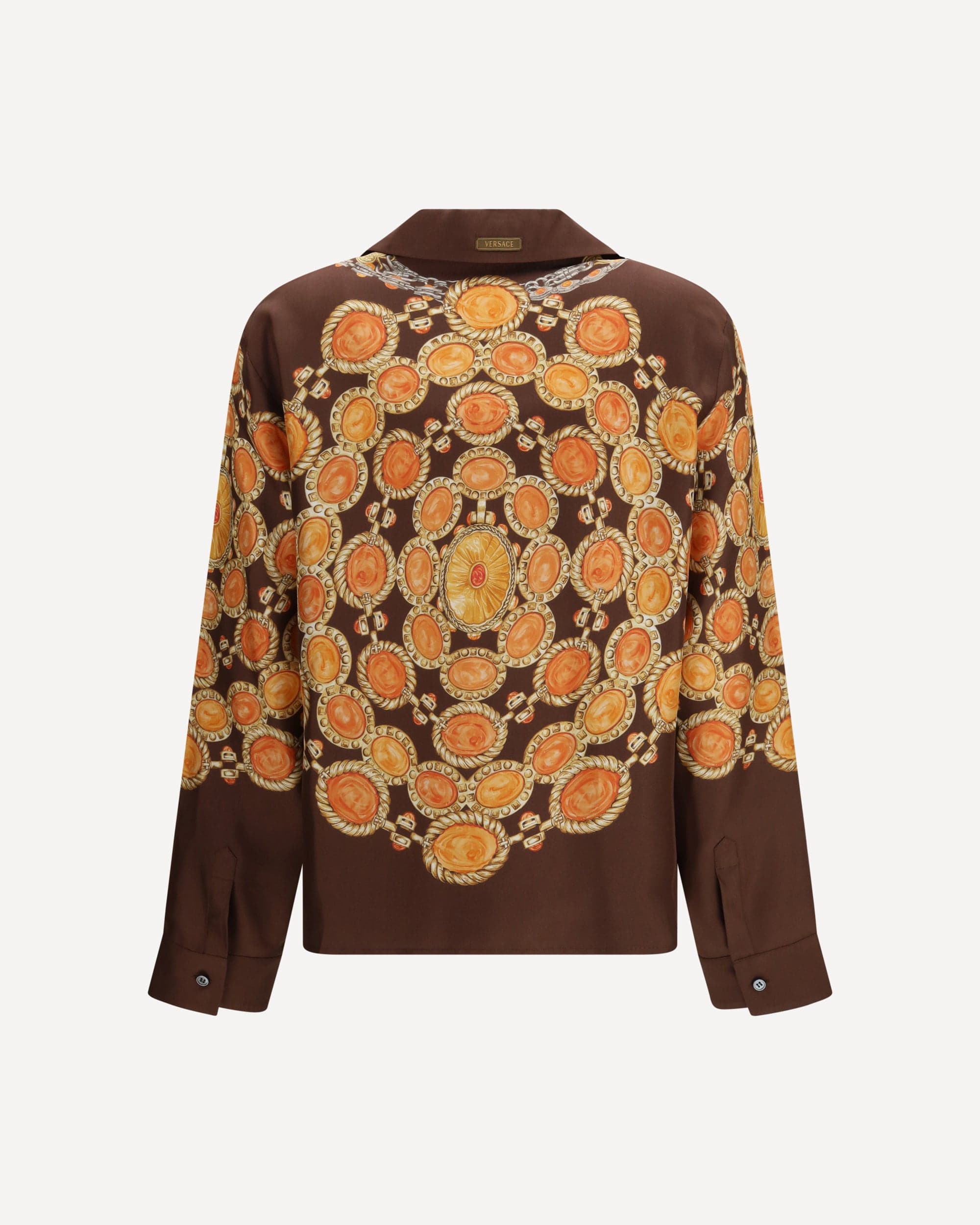 Versace Chain Print Buttoned Shirt