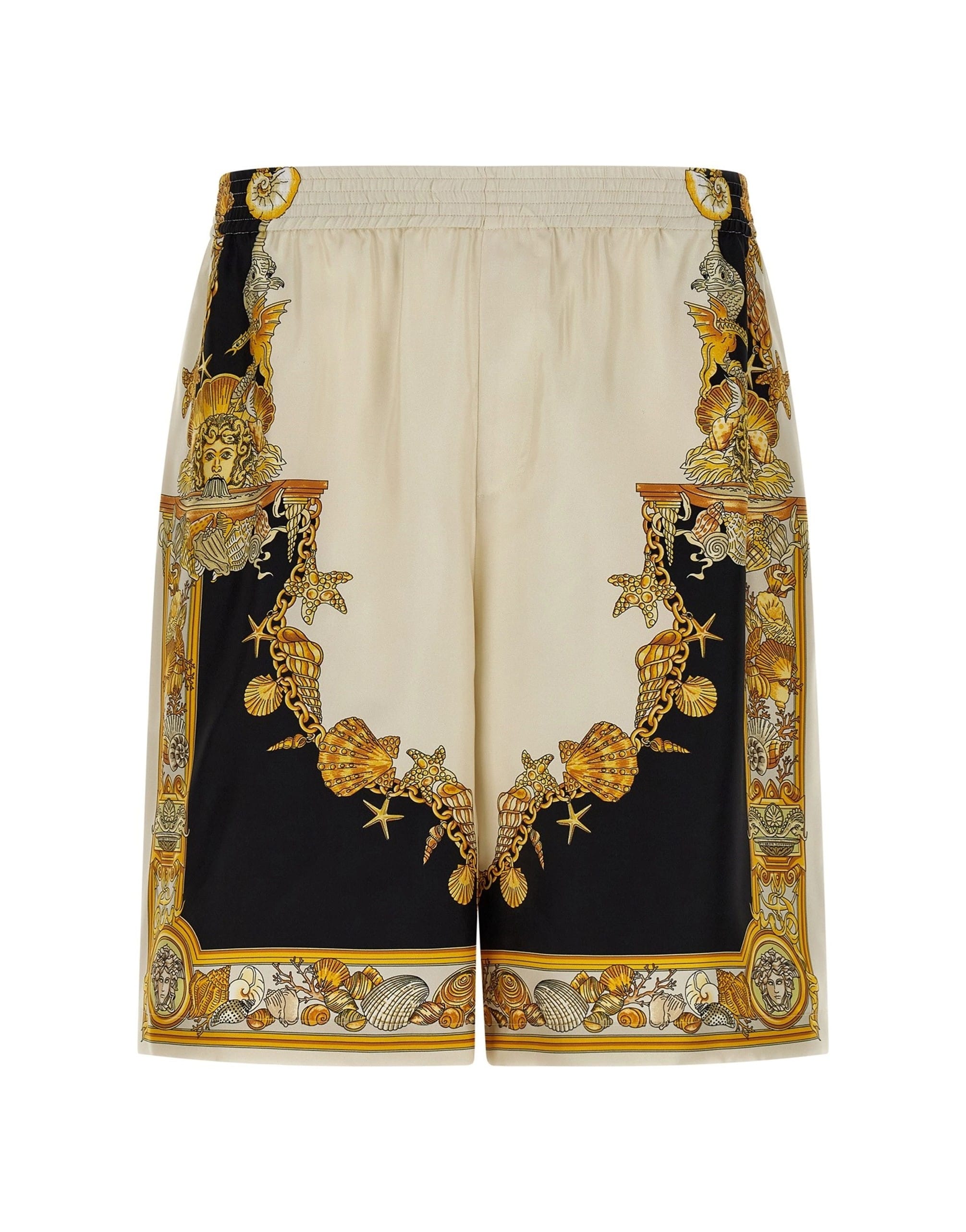 Versace Versace Coral Theatre Print Bermuda Shorts