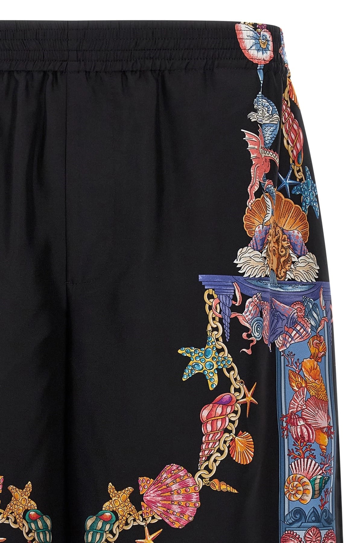 Versace Versace Coral Theatre Print Bermuda Shorts