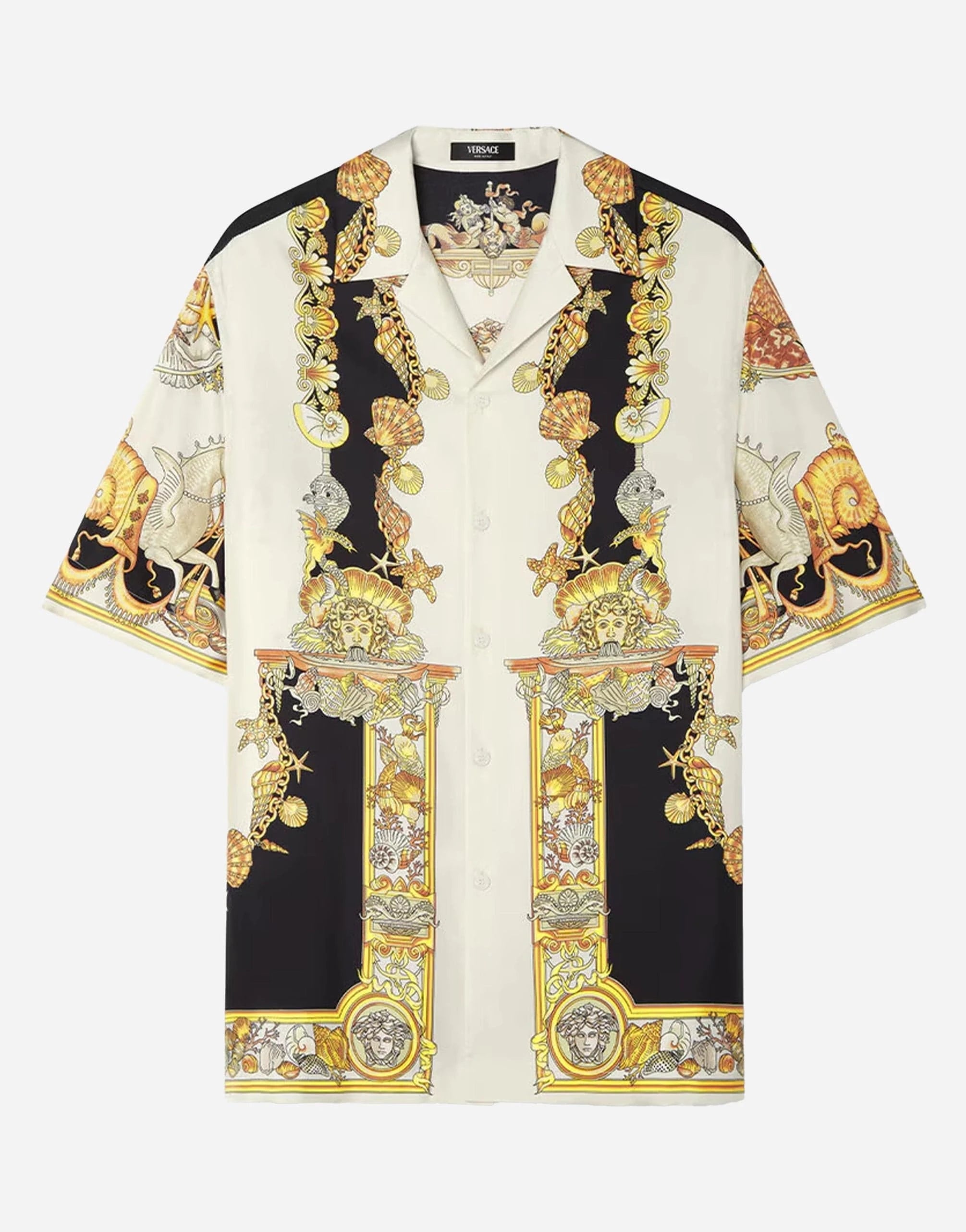 Versace Coral Theatre Silk Shirt