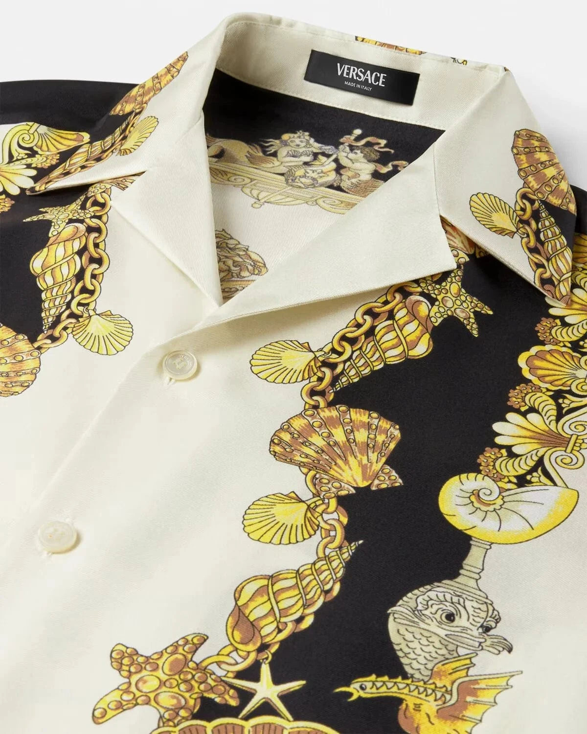 Versace Coral Theatre Silk Shirt