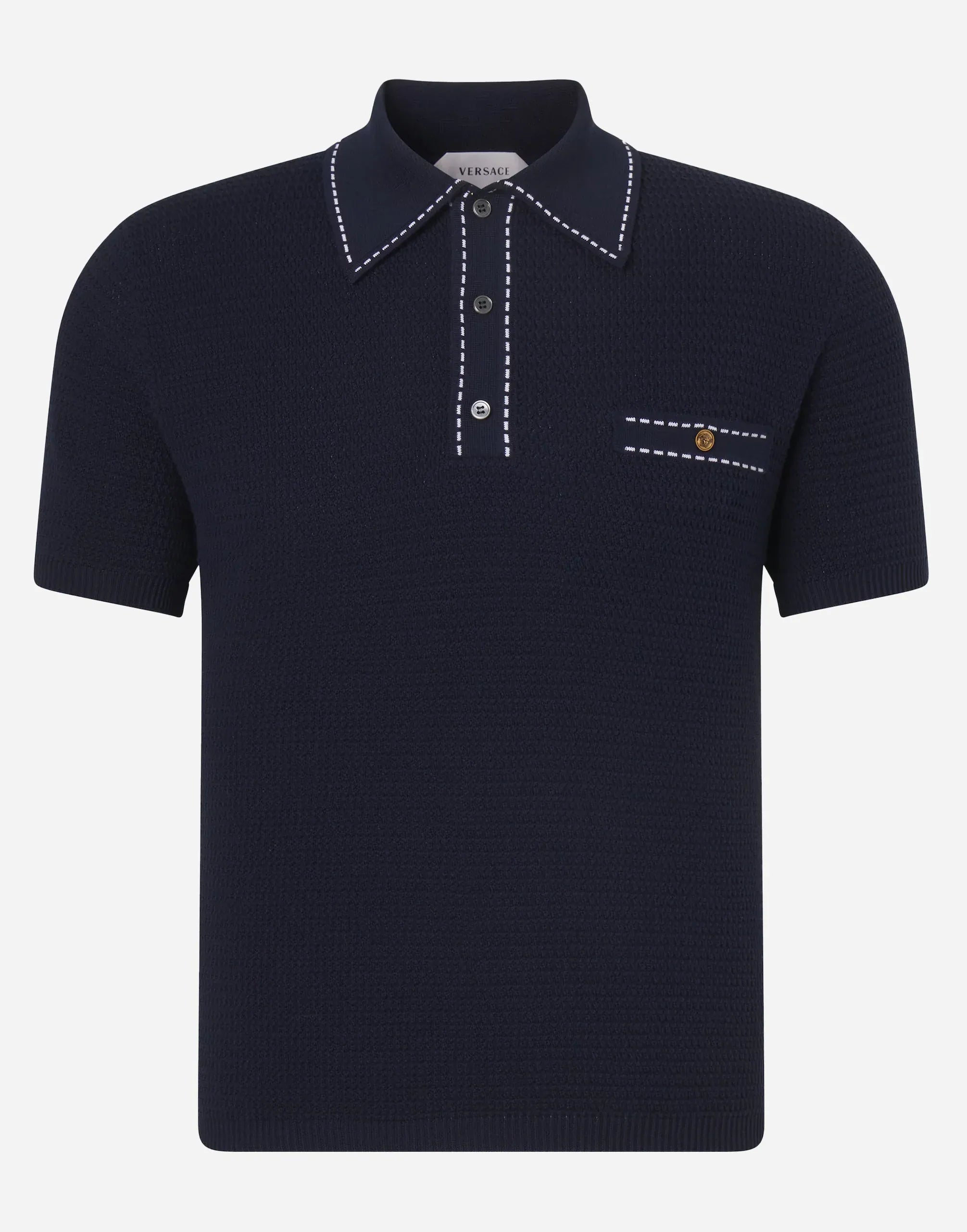 Versace Cotton Knit Polo