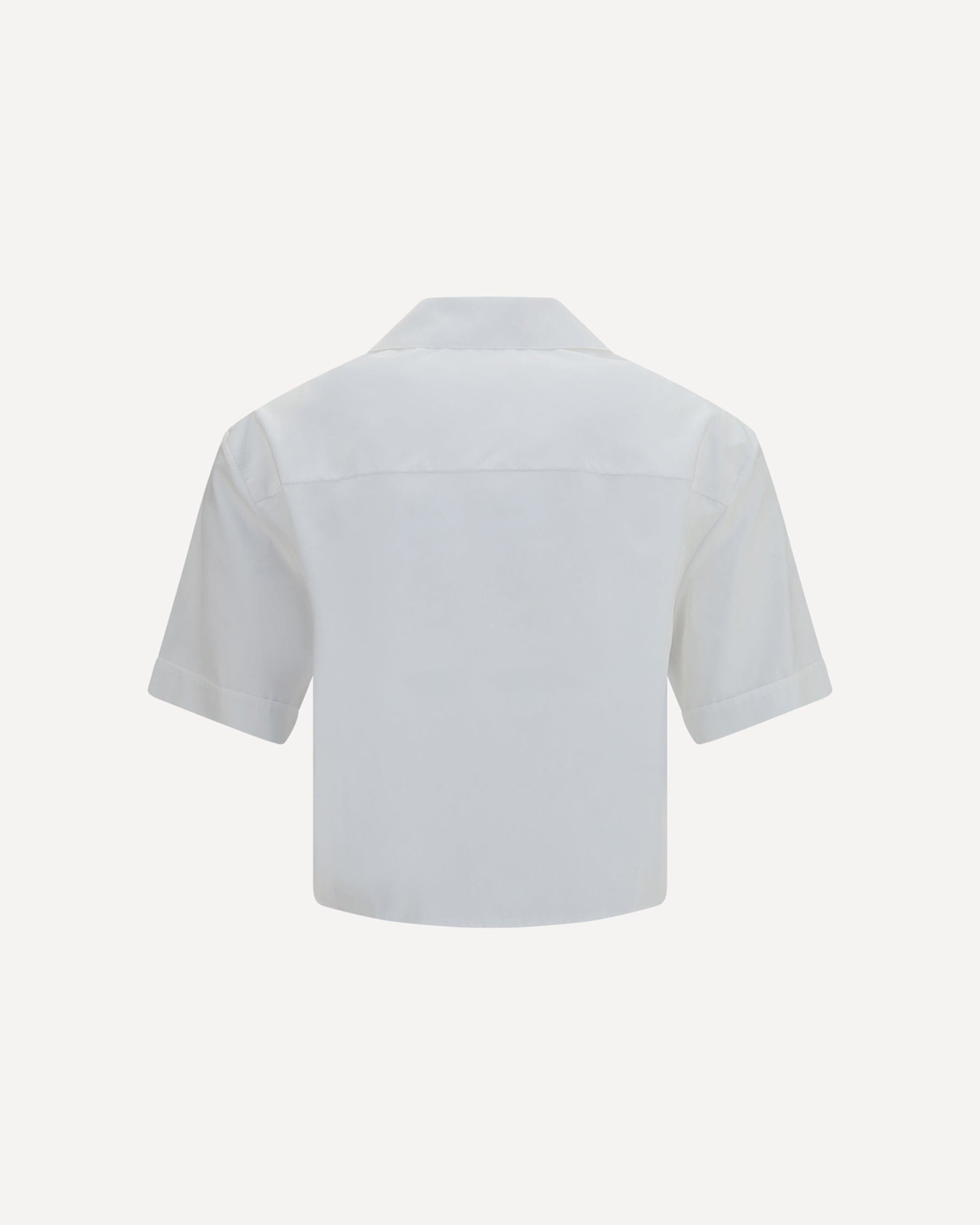 Versace Cropped Cotton Poplin Shirt - alternate view