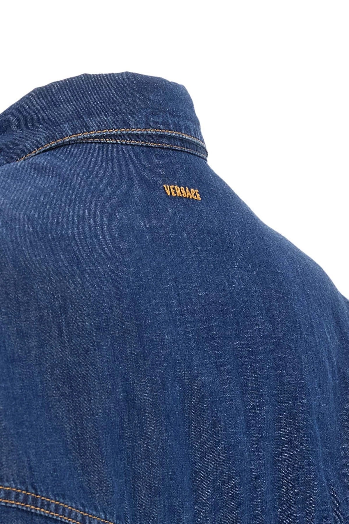 Versace Cropped Denim Shirt