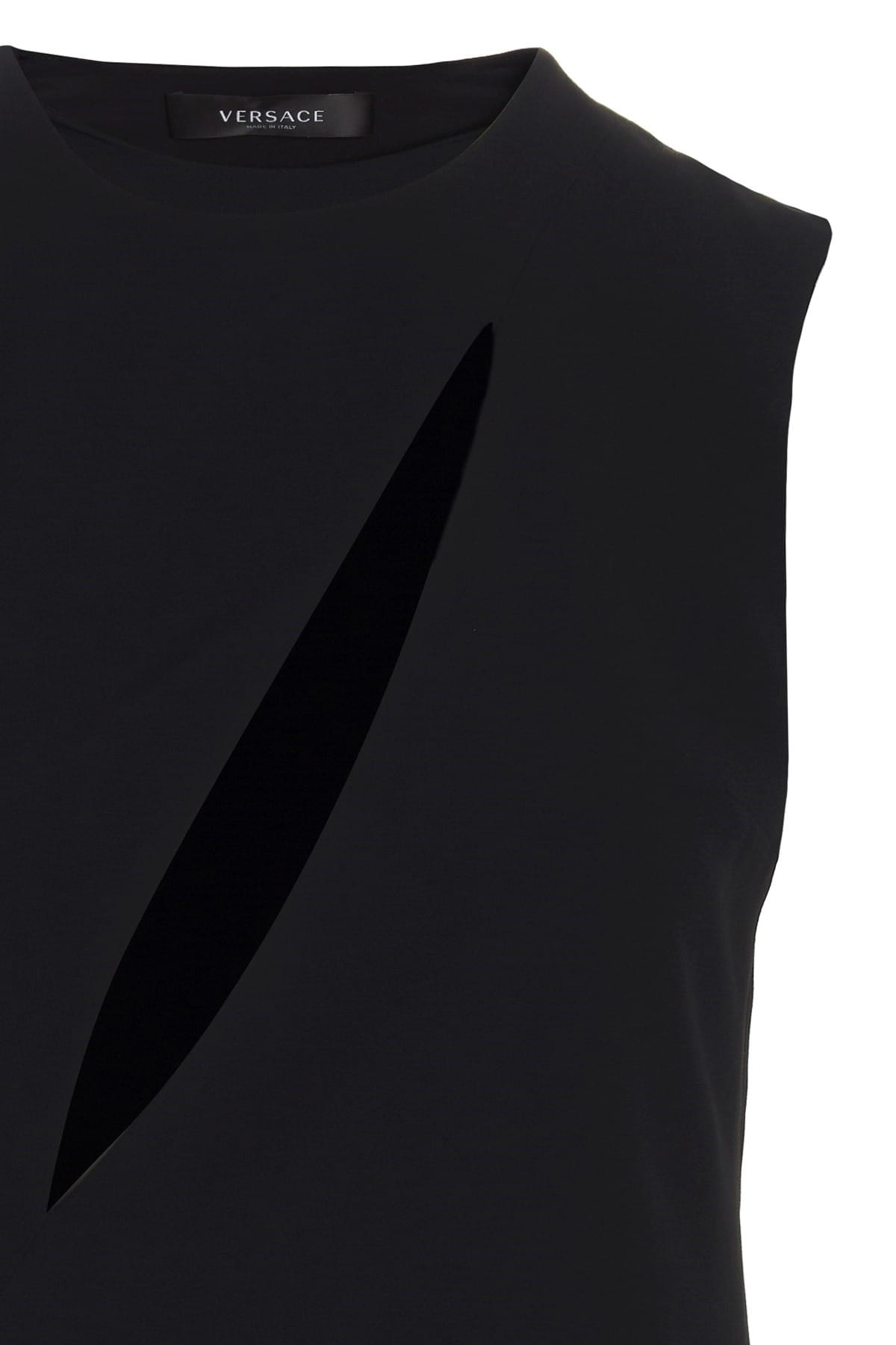 Versace Cut Out Midi Dress