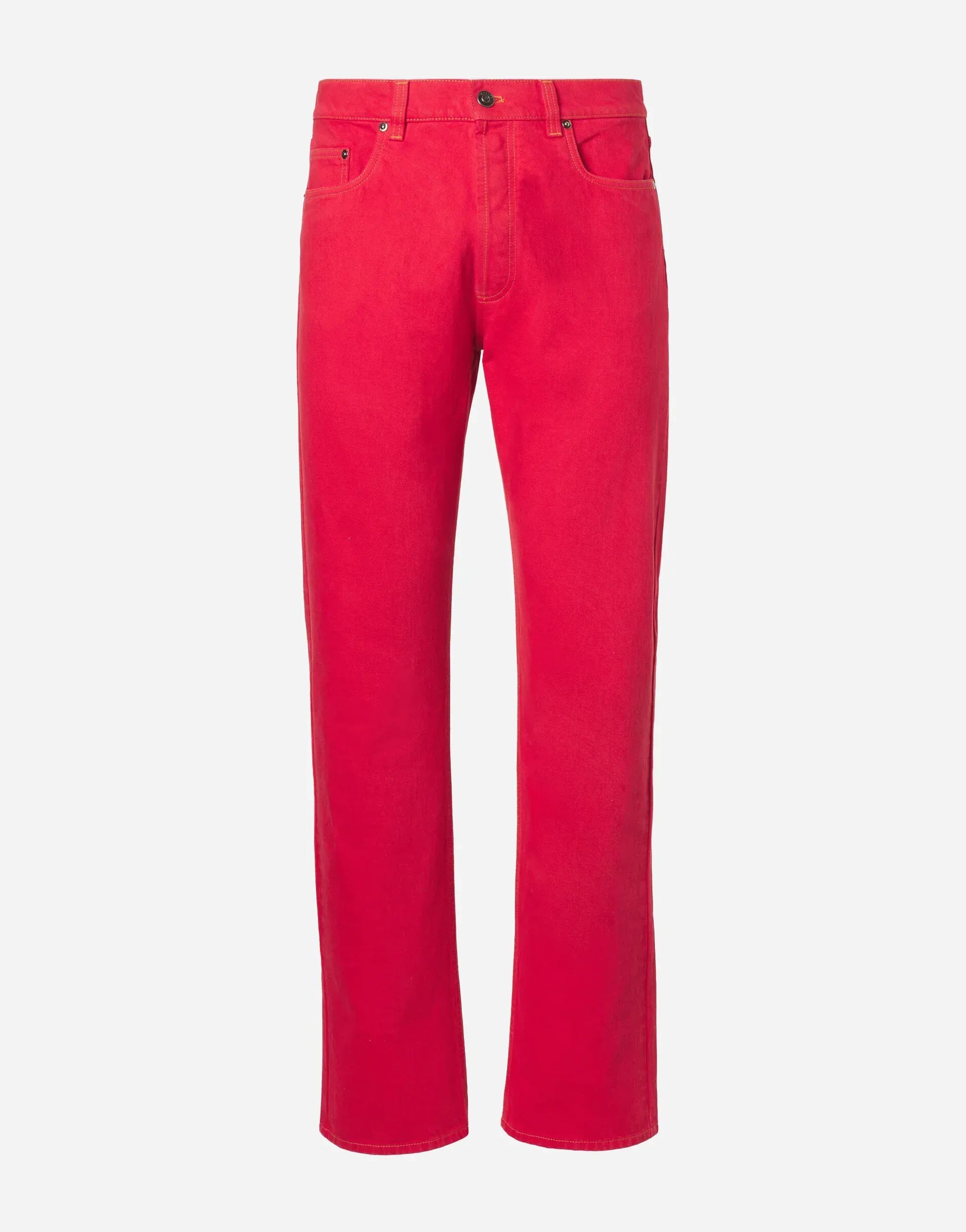 Versace Embossed Logo Straight Denim Jeans