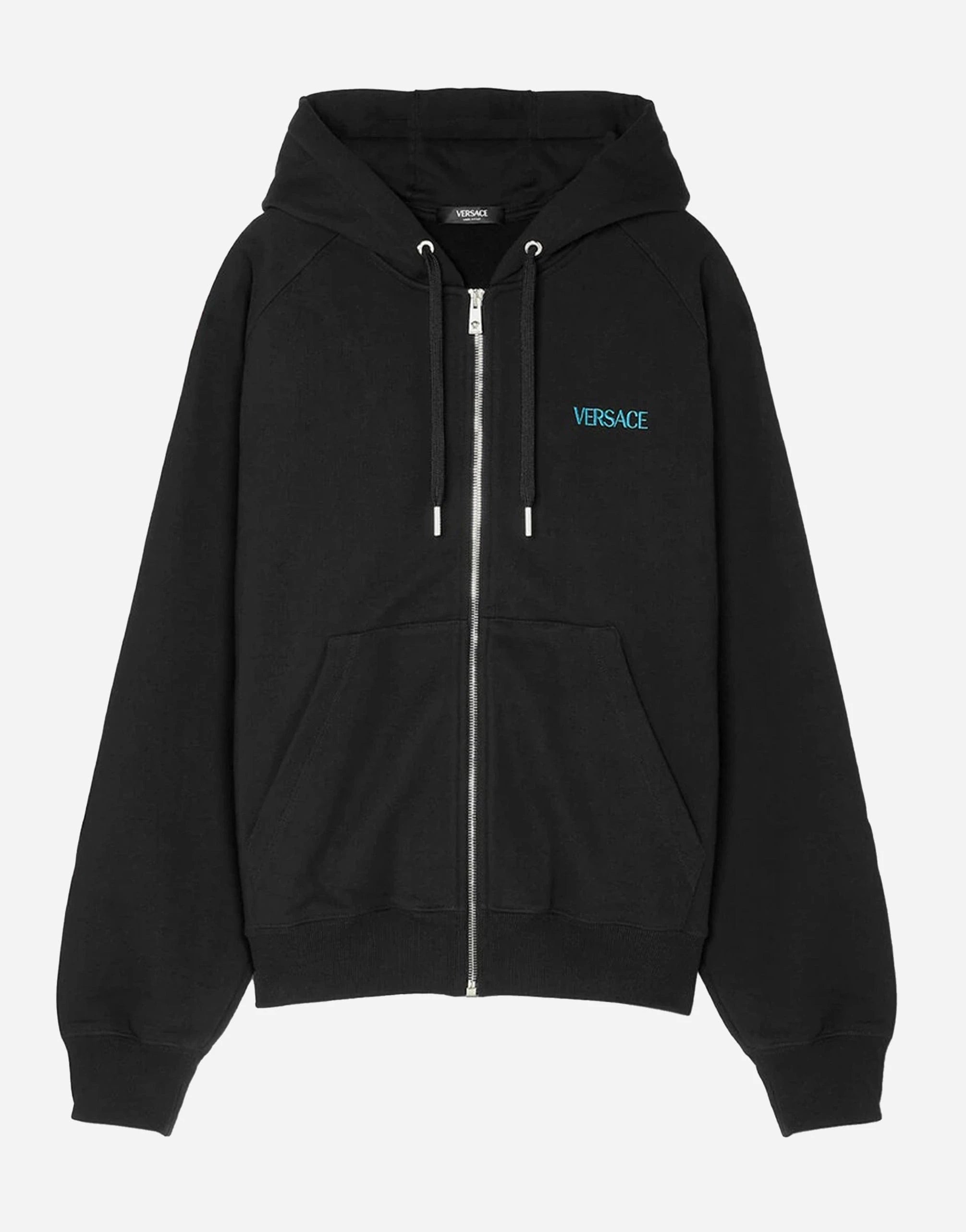 Versace Embroidered City Lights Zip Hoodie