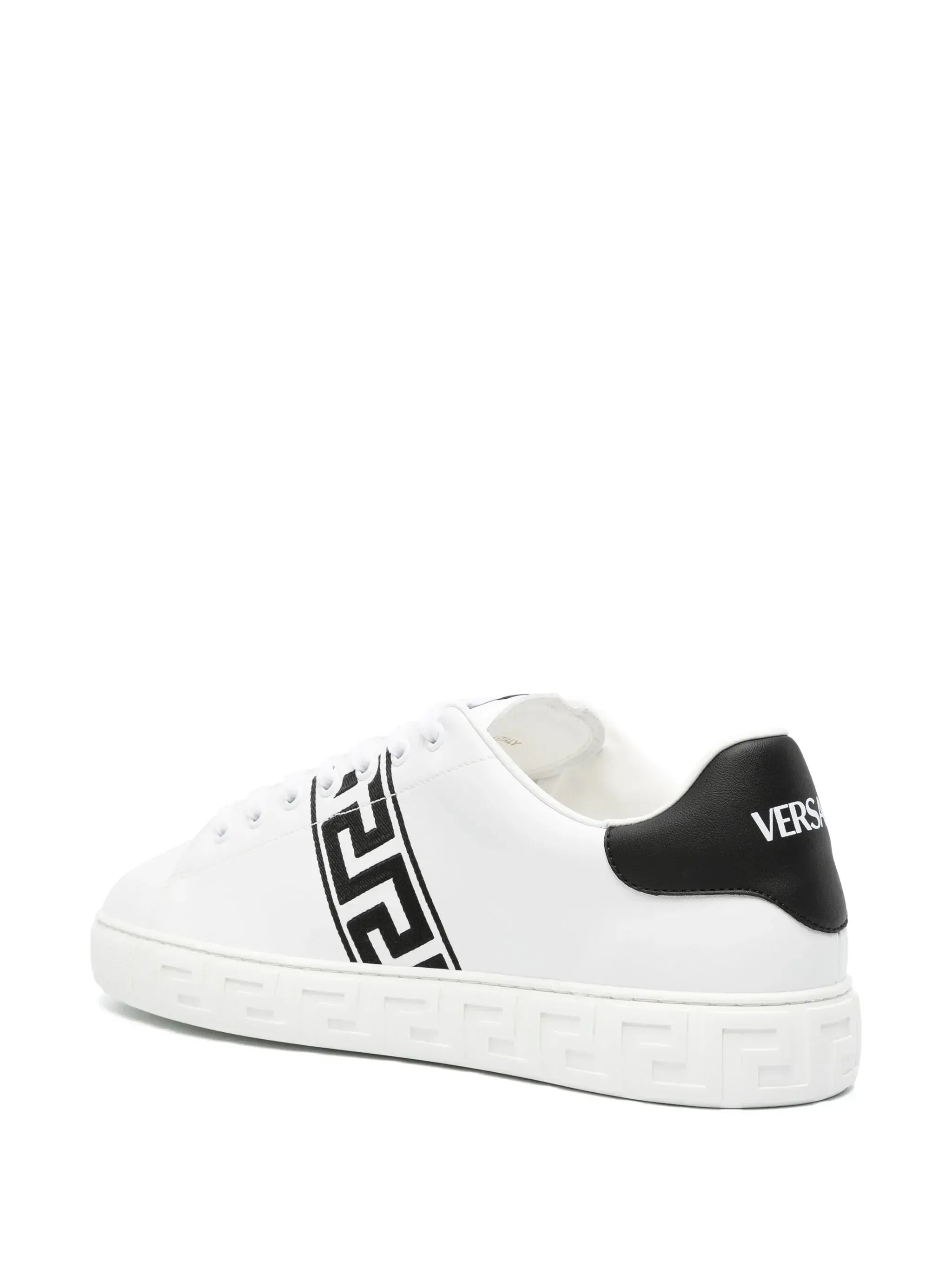 Versace Greca Embroidered Nylon Sneakers
