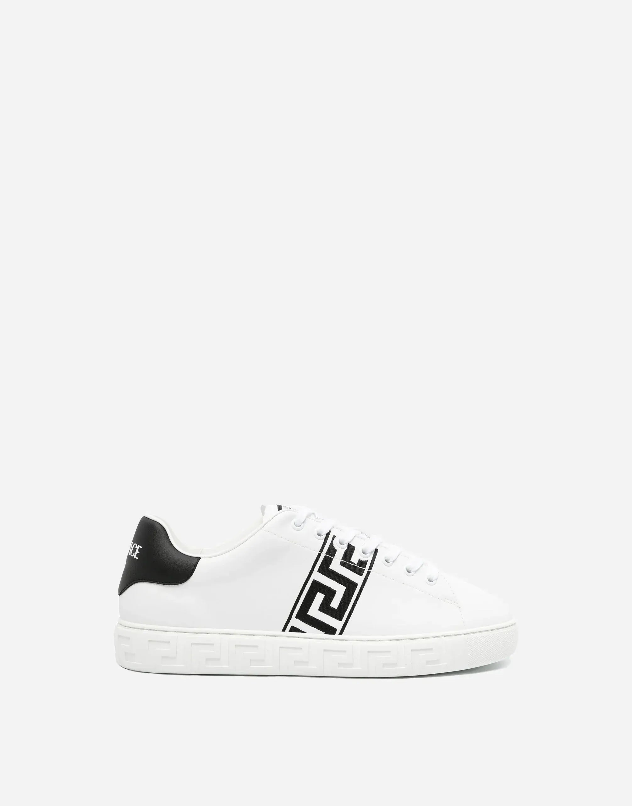Versace Greca Embroidered Nylon Sneakers