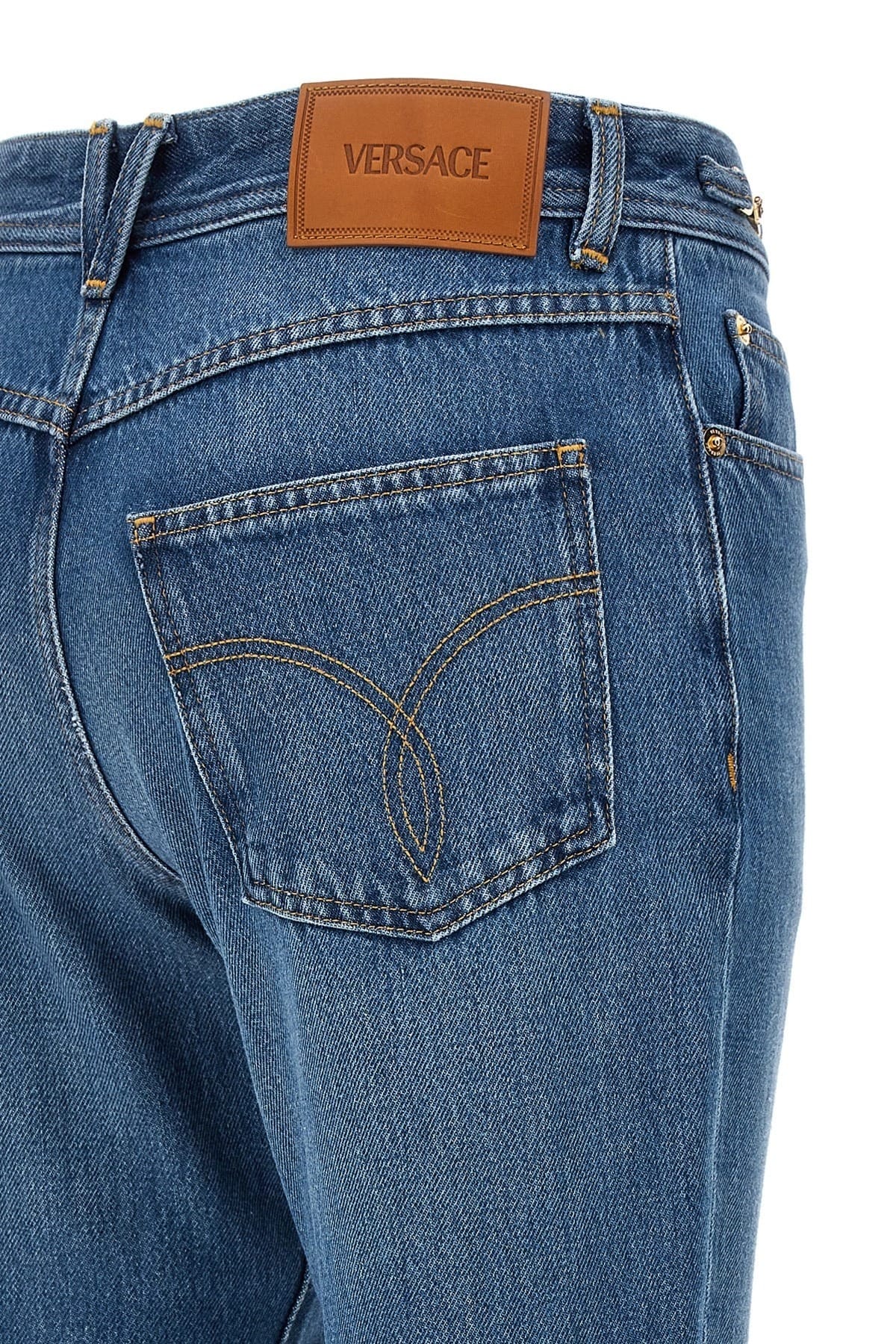 Versace Versace Jellyfish Detail Flared Jeans