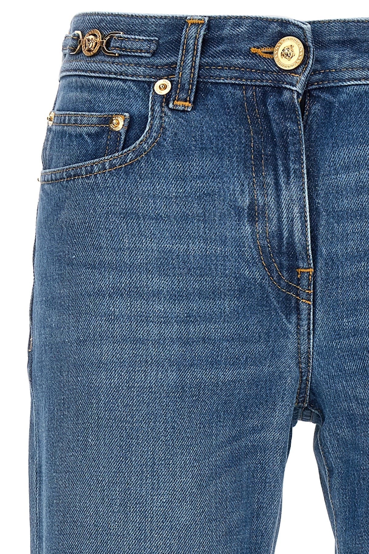 Versace Versace Jellyfish Detail Flared Jeans