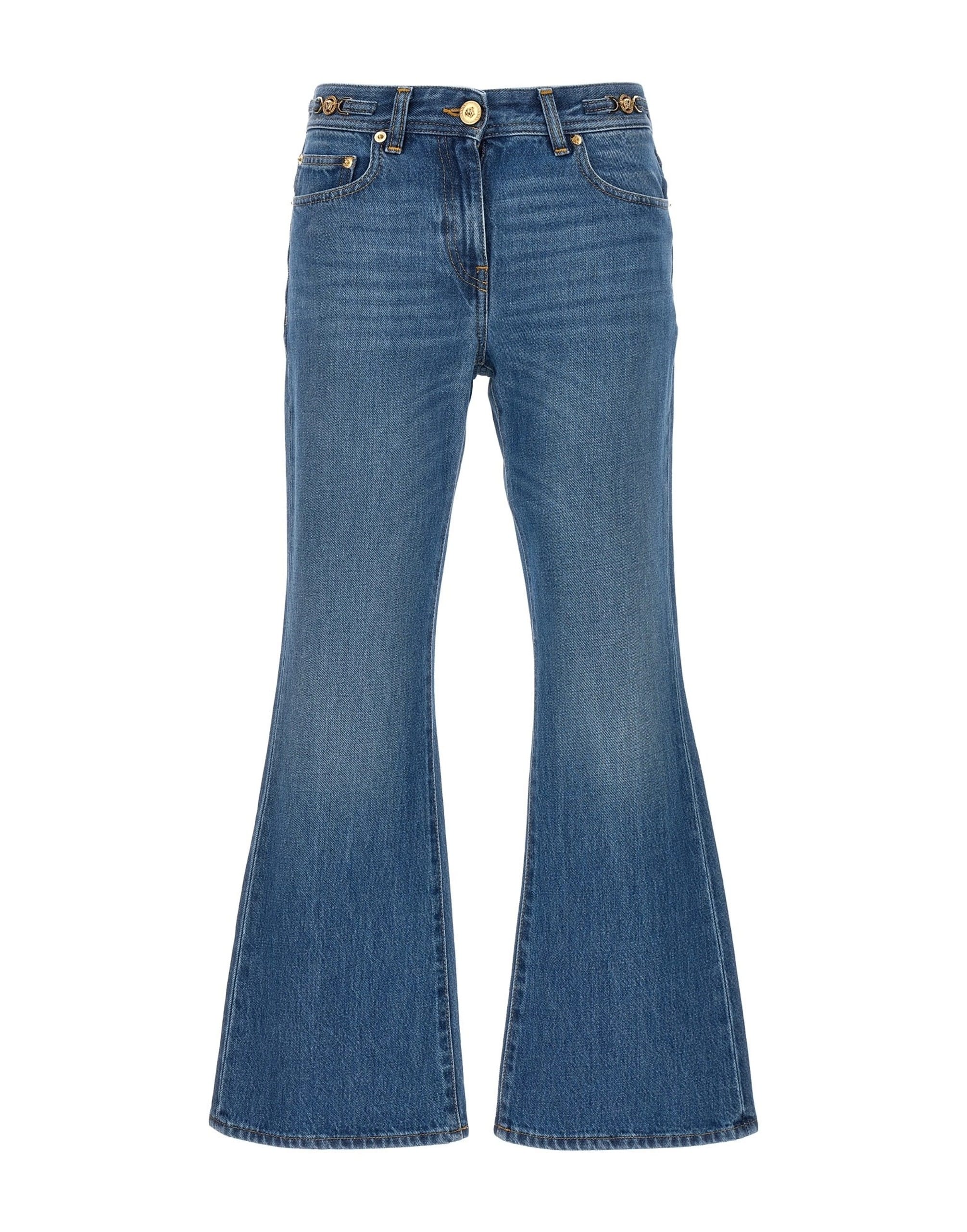 Versace Versace Jellyfish Detail Flared Jeans