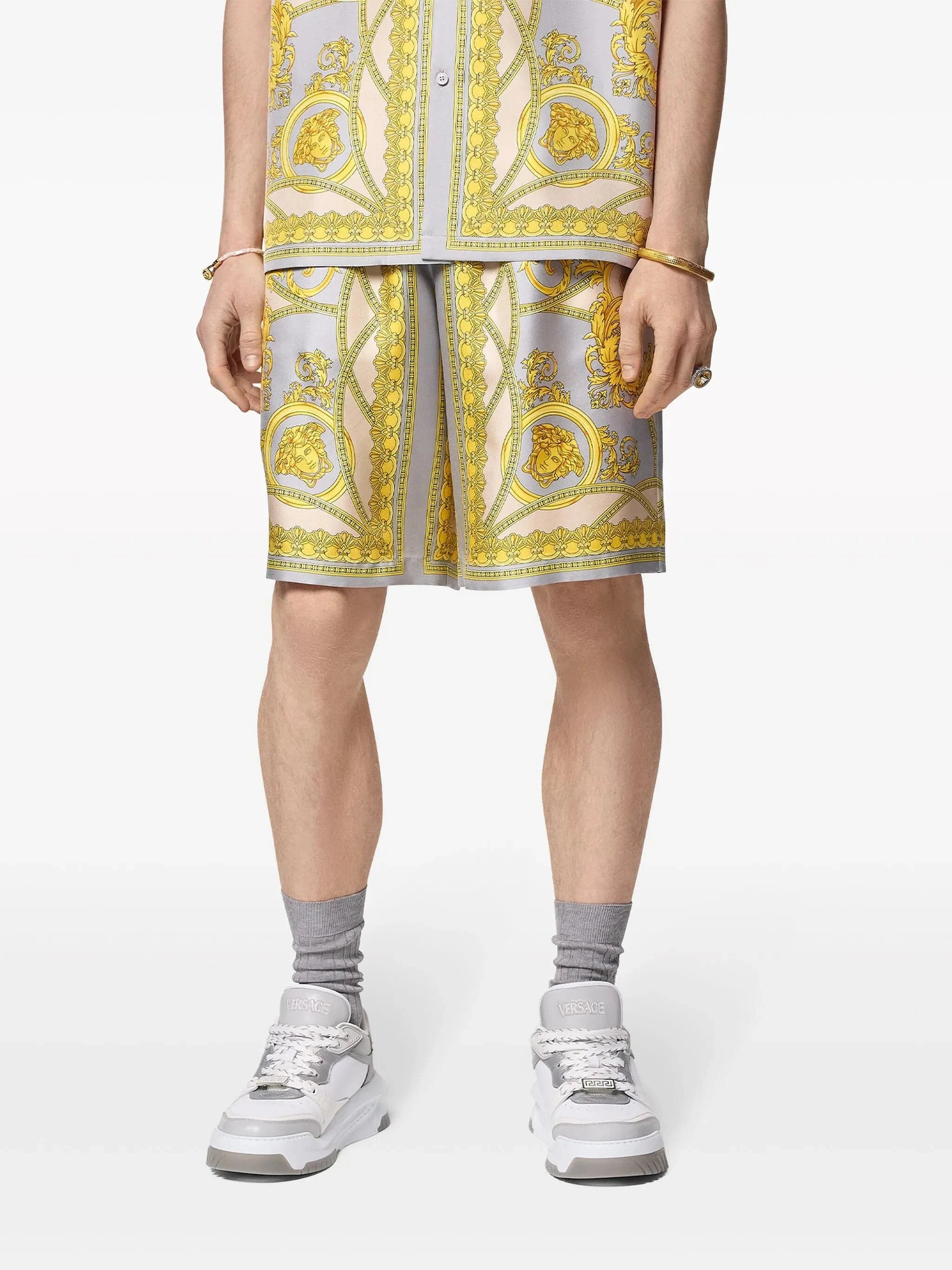 Versace La Coupe Des Dieux Silk Shorts