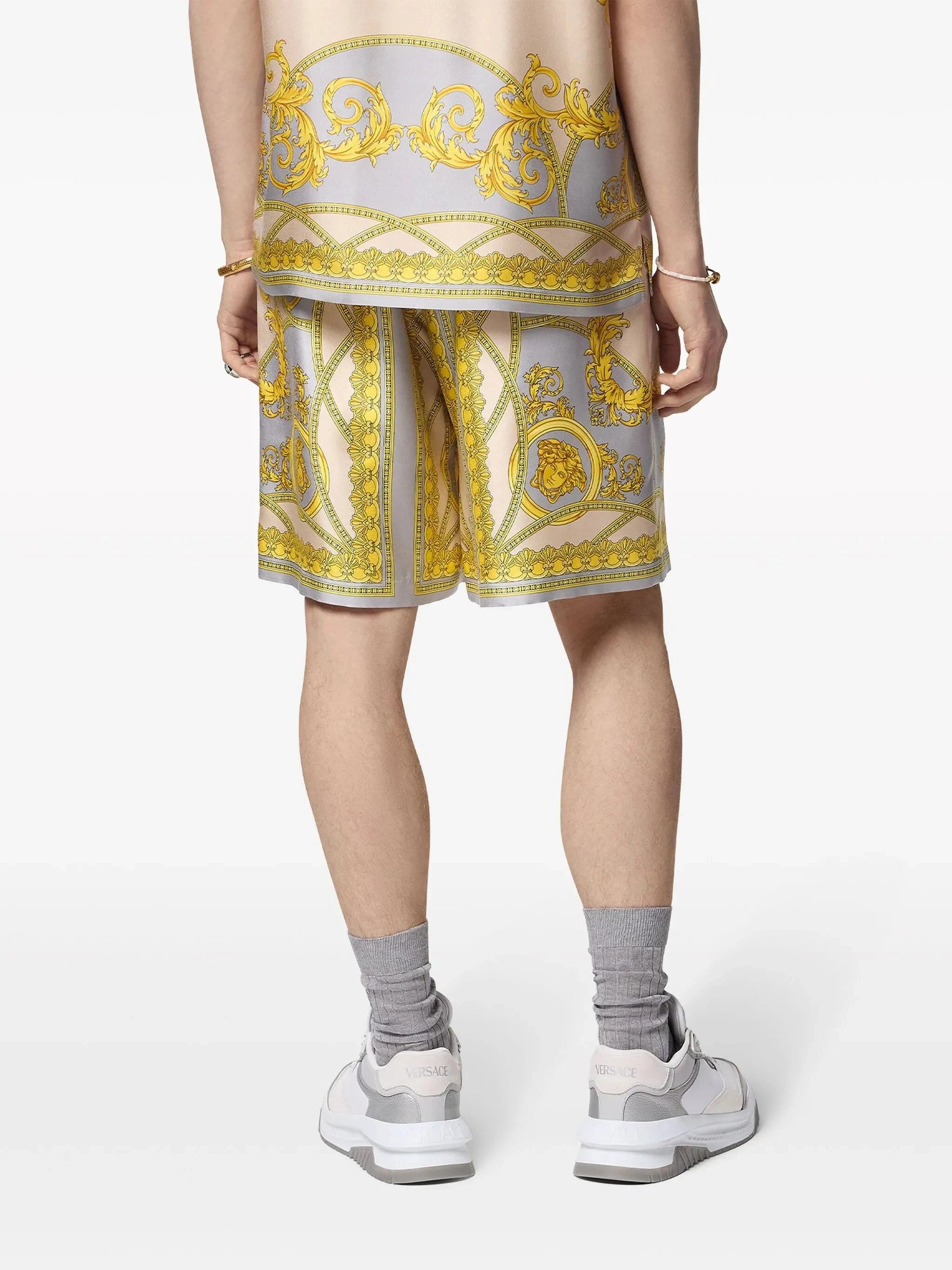 Versace La Coupe Des Dieux Silk Shorts