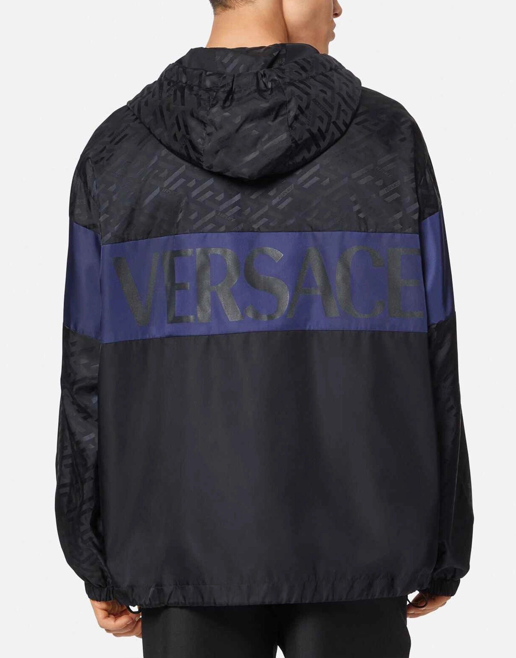 Versace La Greca Print Hooded Jacket