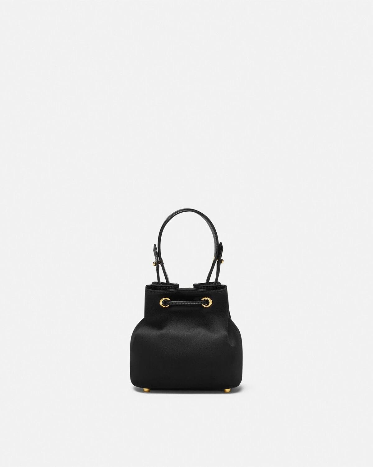 Versace La Medusa Satin Mini Bucket Bag